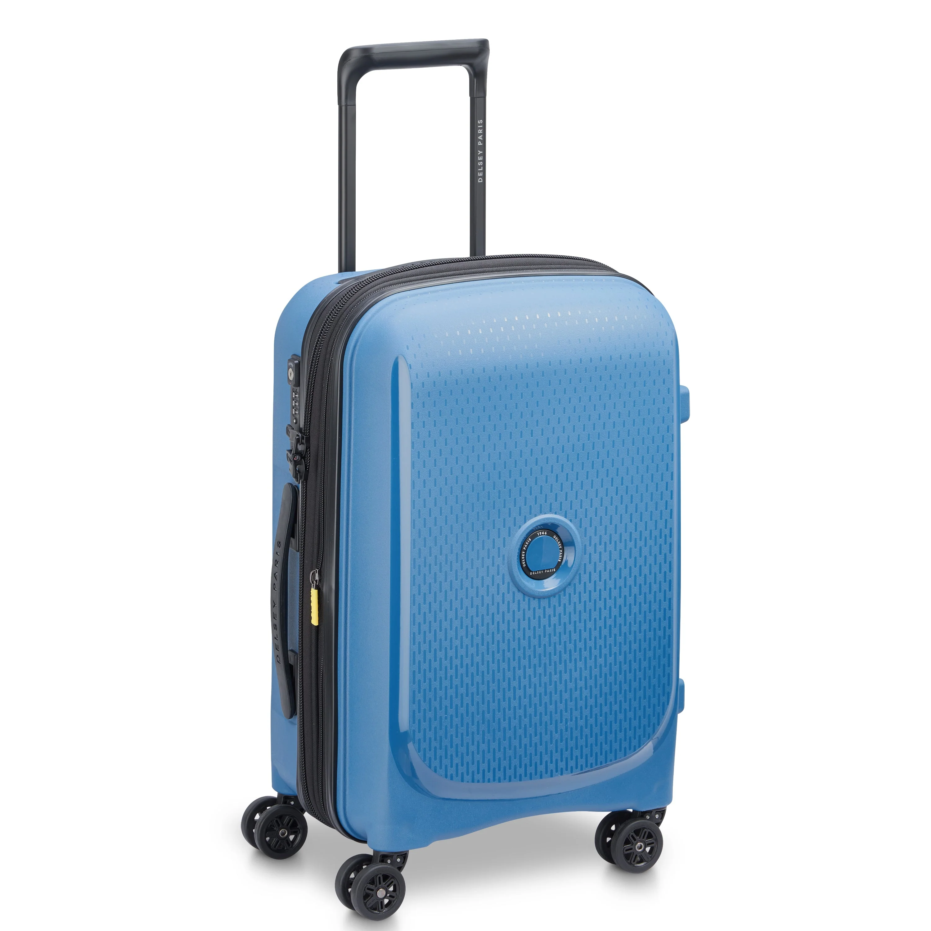 BELMONT PLUS | Cabine Koffer Uitbreidbaar 55 CM ZINK BLAU