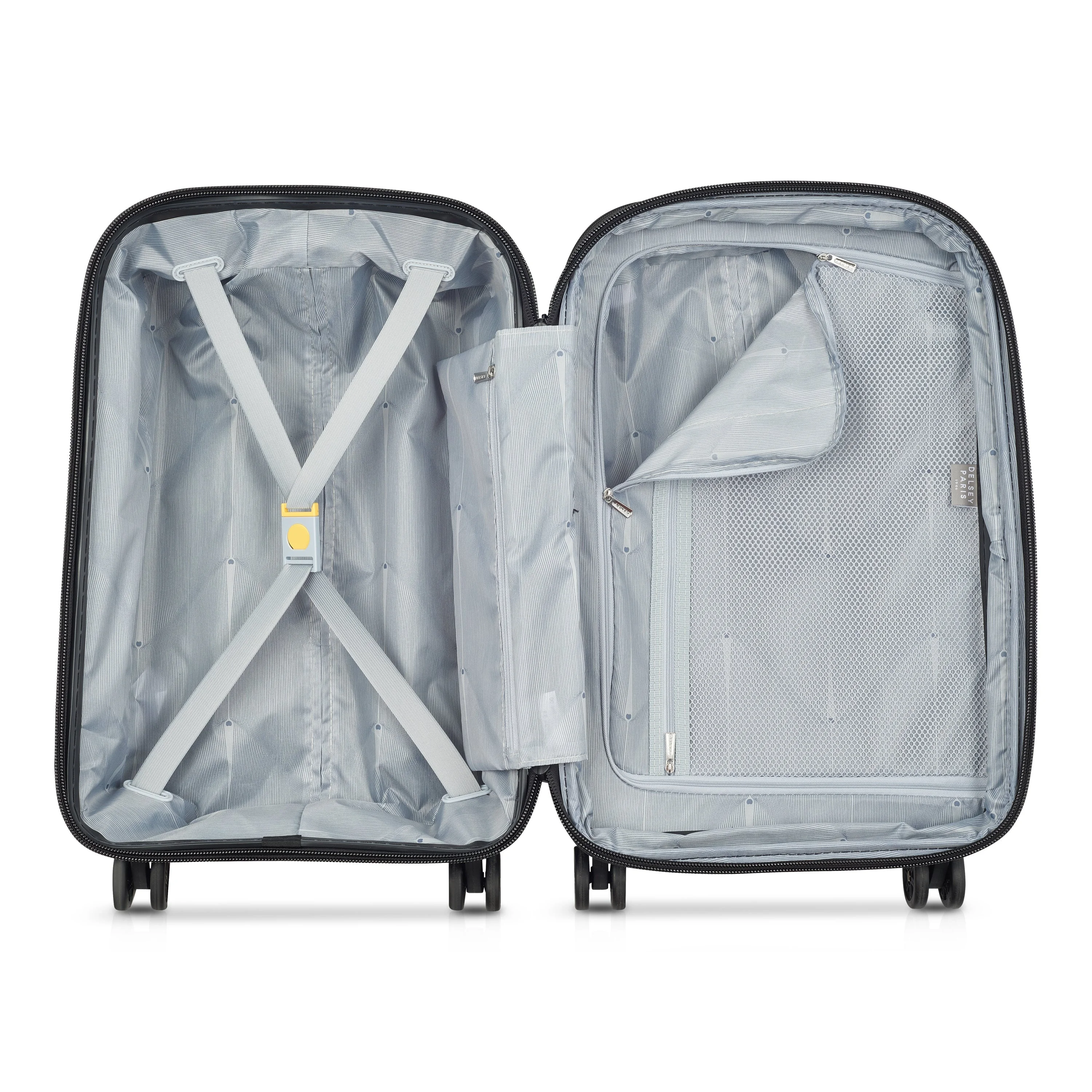 BELMONT PLUS | Cabine Koffer Uitbreidbaar 55 CM ZINK BLAU