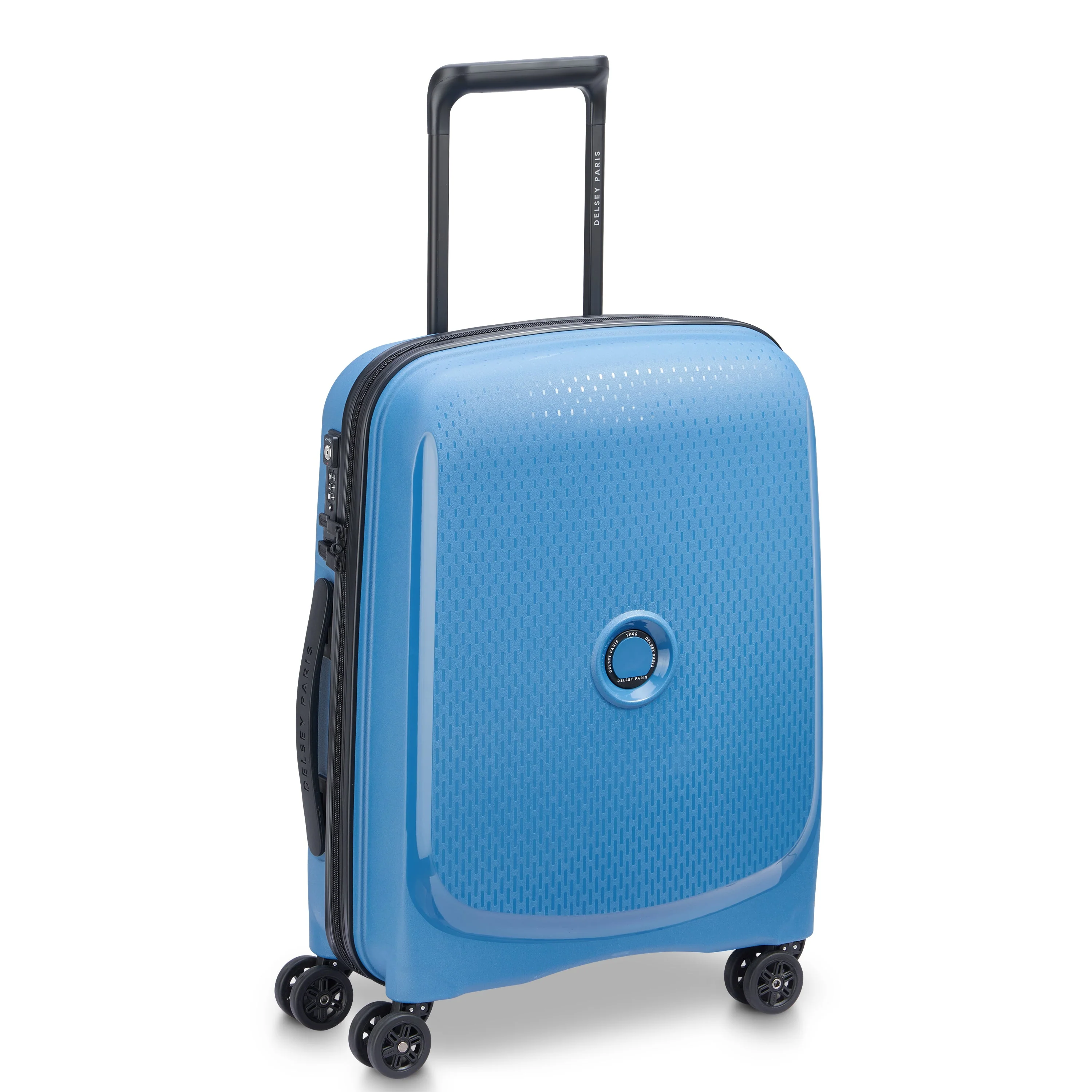 BELMONT PLUS | Cabine Slim Koffer 55 CM ZINK BLAU