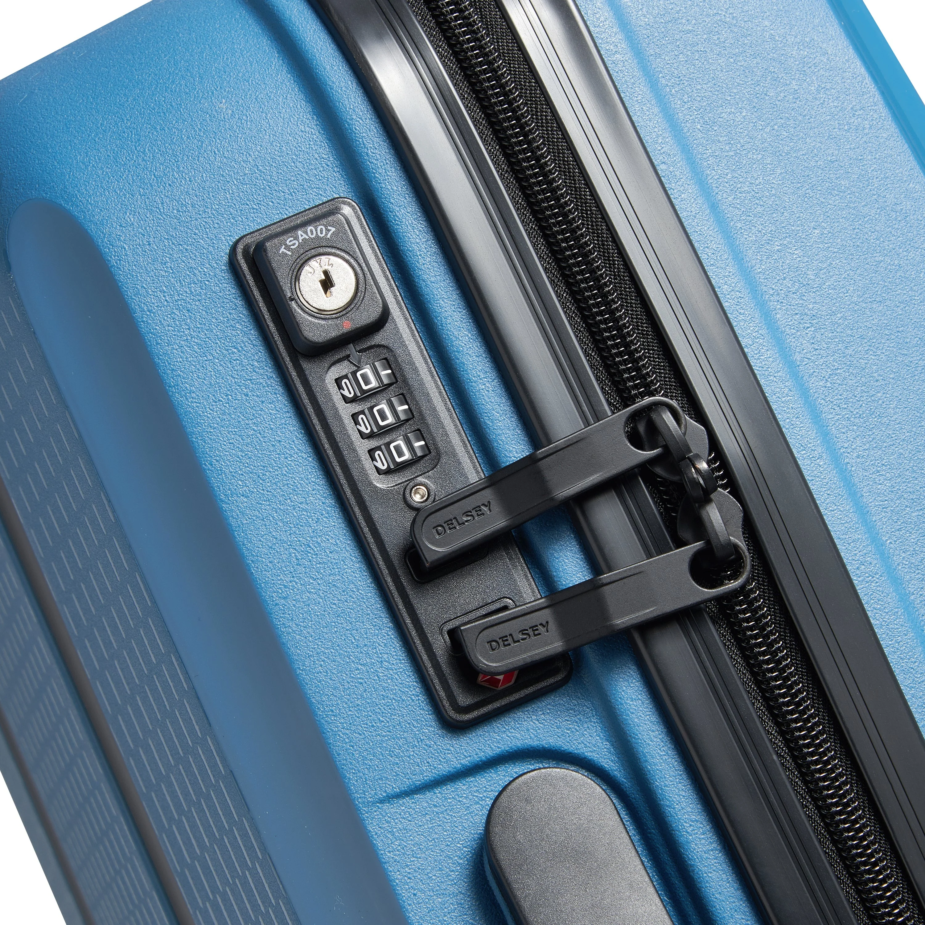 BELMONT PLUS | Cabine Slim Koffer 55 CM ZINK BLAU