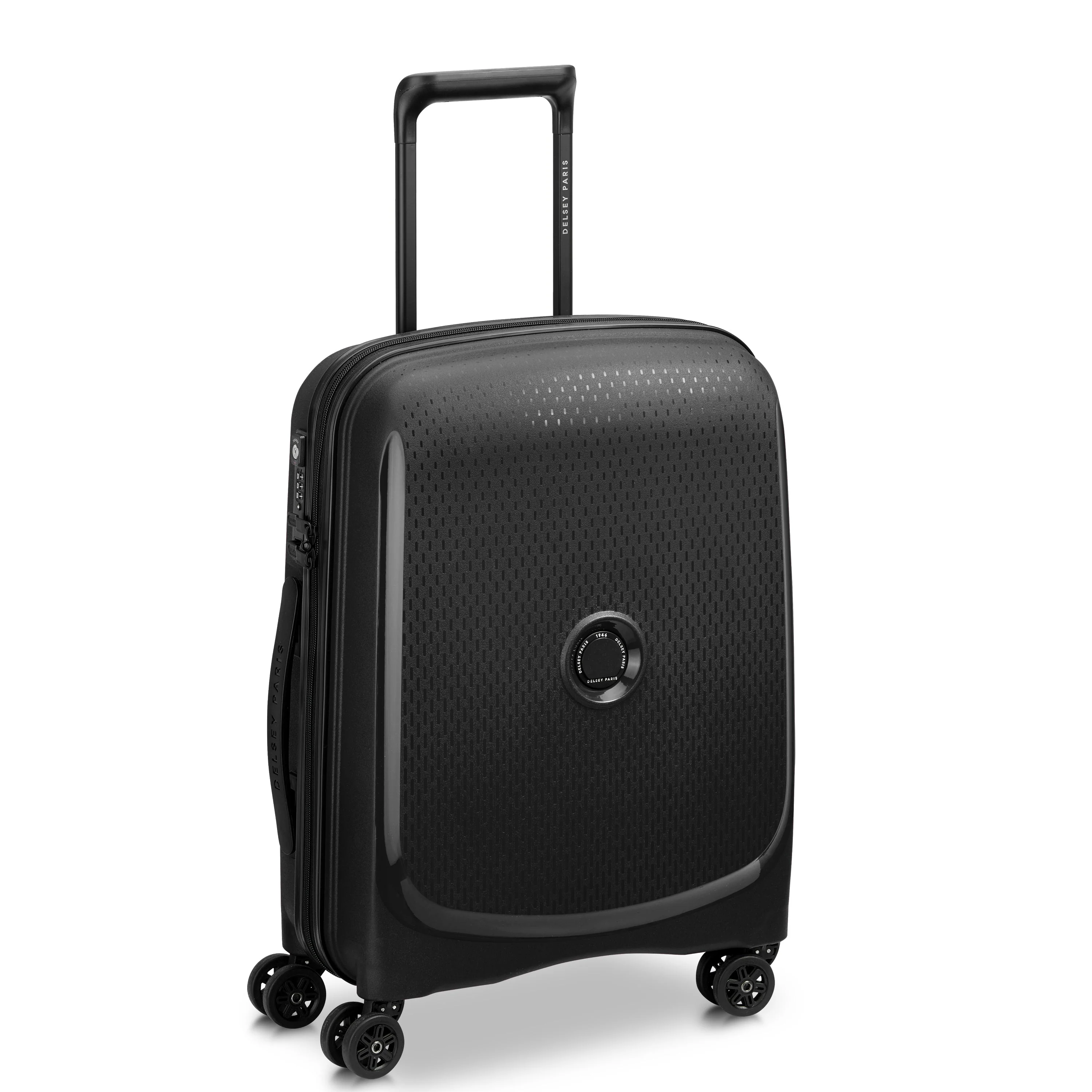 BELMONT PLUS | Cabine Slim Koffer 55 CM ZWART