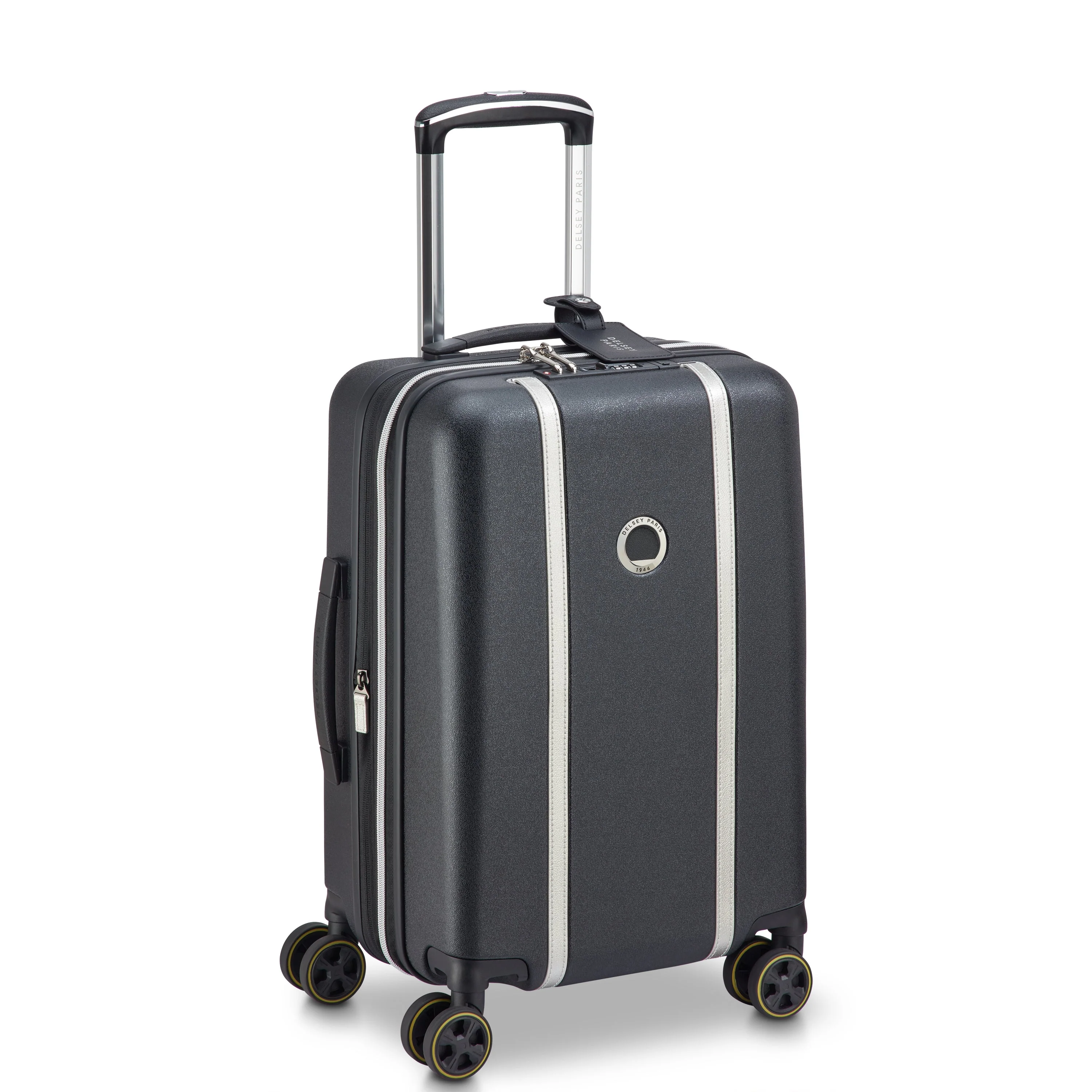 CADENCE | Cabine Koffer Uitbreidbaar 55 CM ZILVER