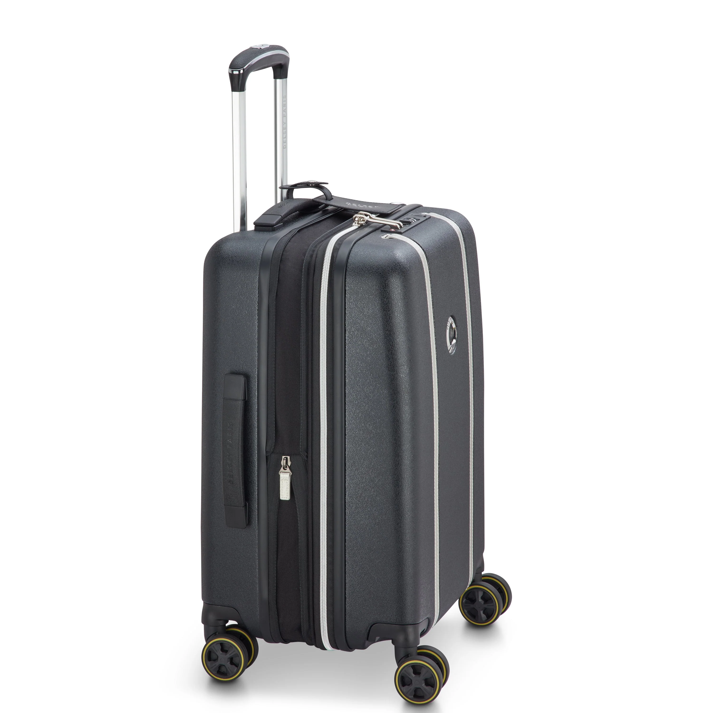 CADENCE | Cabine Koffer Uitbreidbaar 55 CM ZILVER