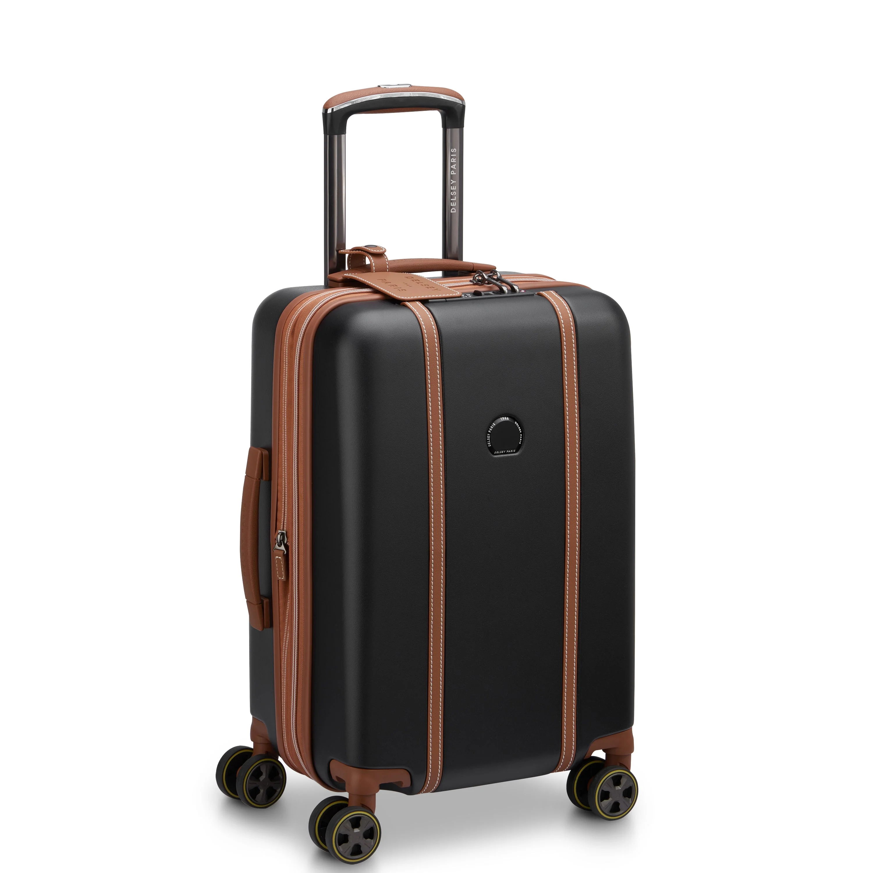 CADENCE | Cabine Koffer Uitbreidbaar 55 CM ZWART