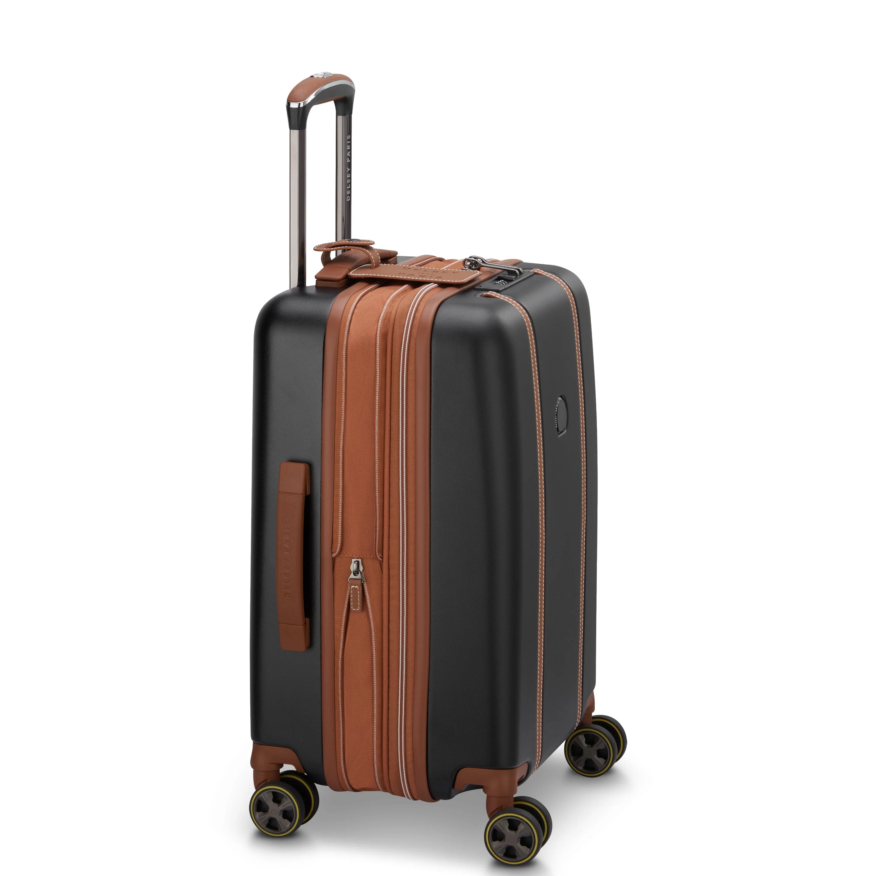 CADENCE | Cabine Koffer Uitbreidbaar 55 CM ZWART
