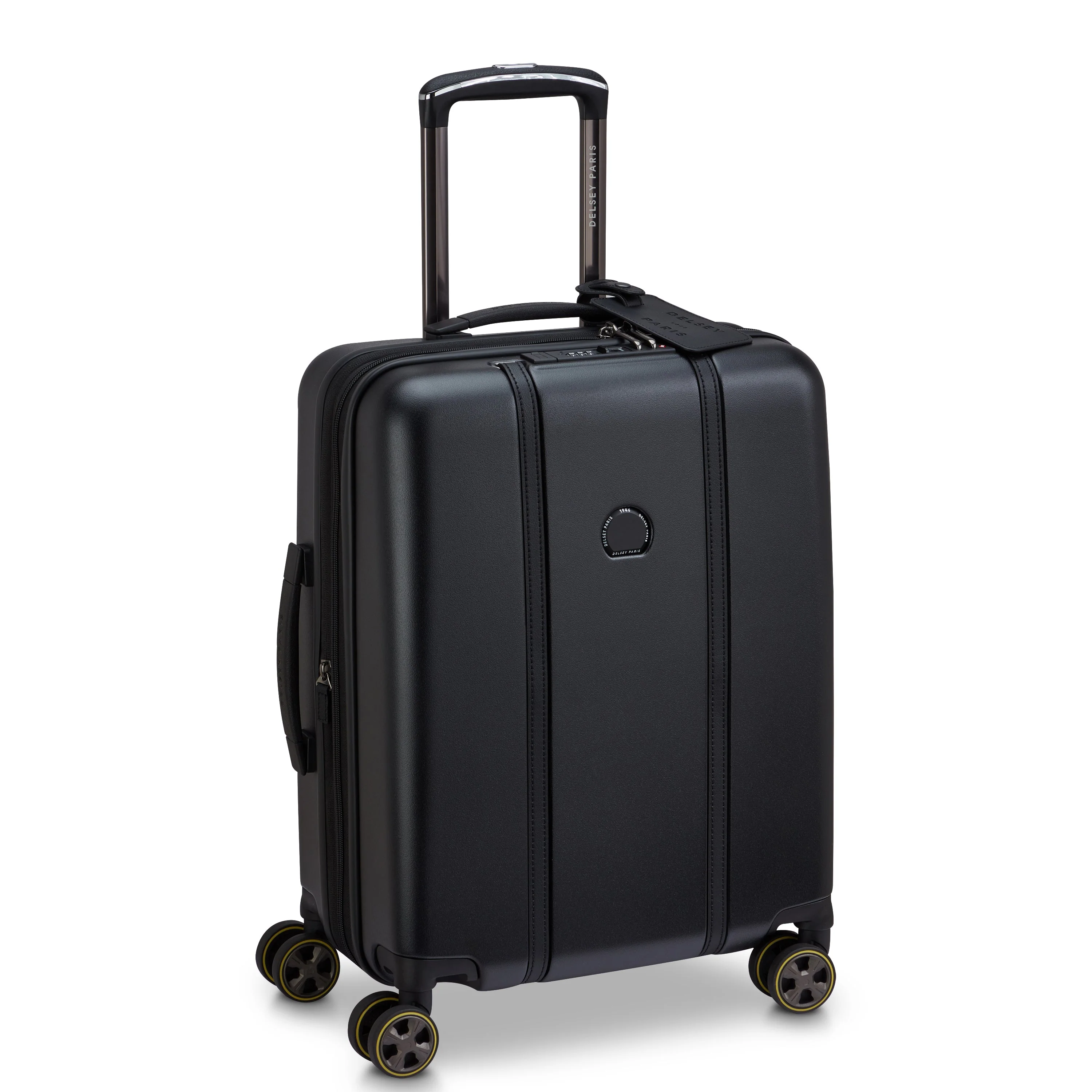 CADENCE | Cabine Slim Koffer Uitbreidbaar 55 CM DEEP BLACK