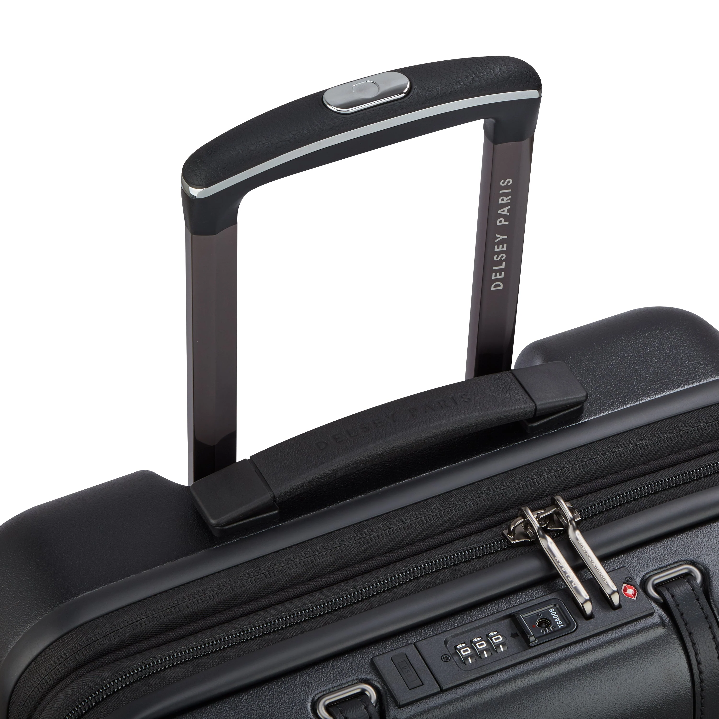 CADENCE | Cabine Slim Koffer Uitbreidbaar 55 CM DEEP BLACK