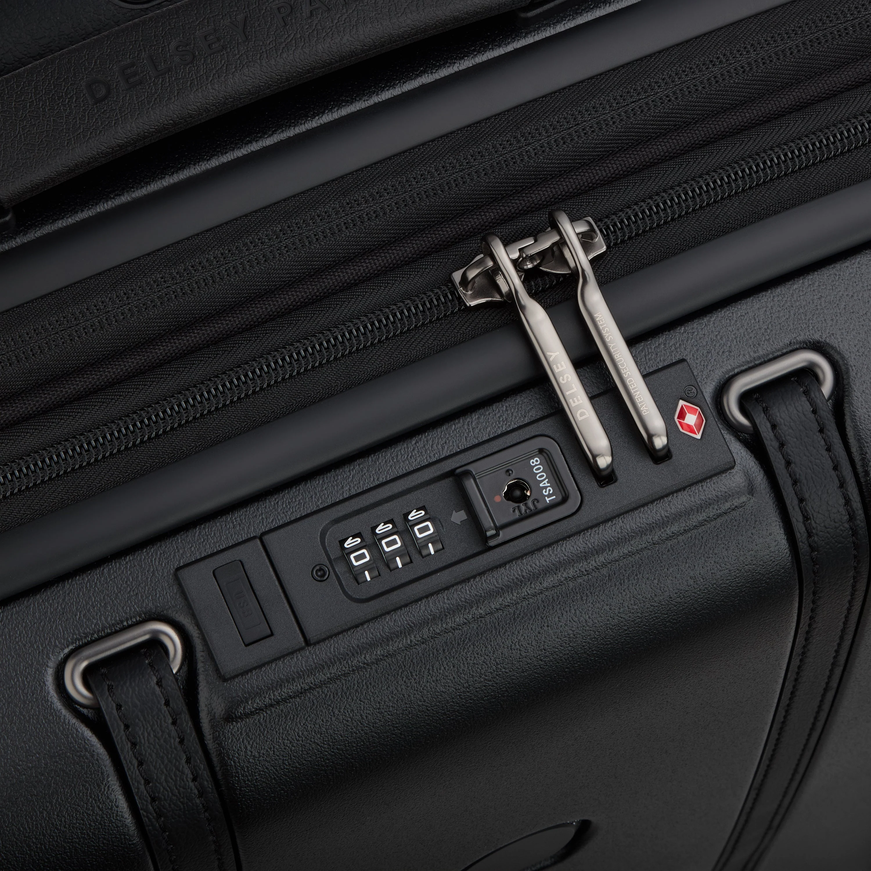 CADENCE | Cabine Slim Koffer Uitbreidbaar 55 CM DEEP BLACK