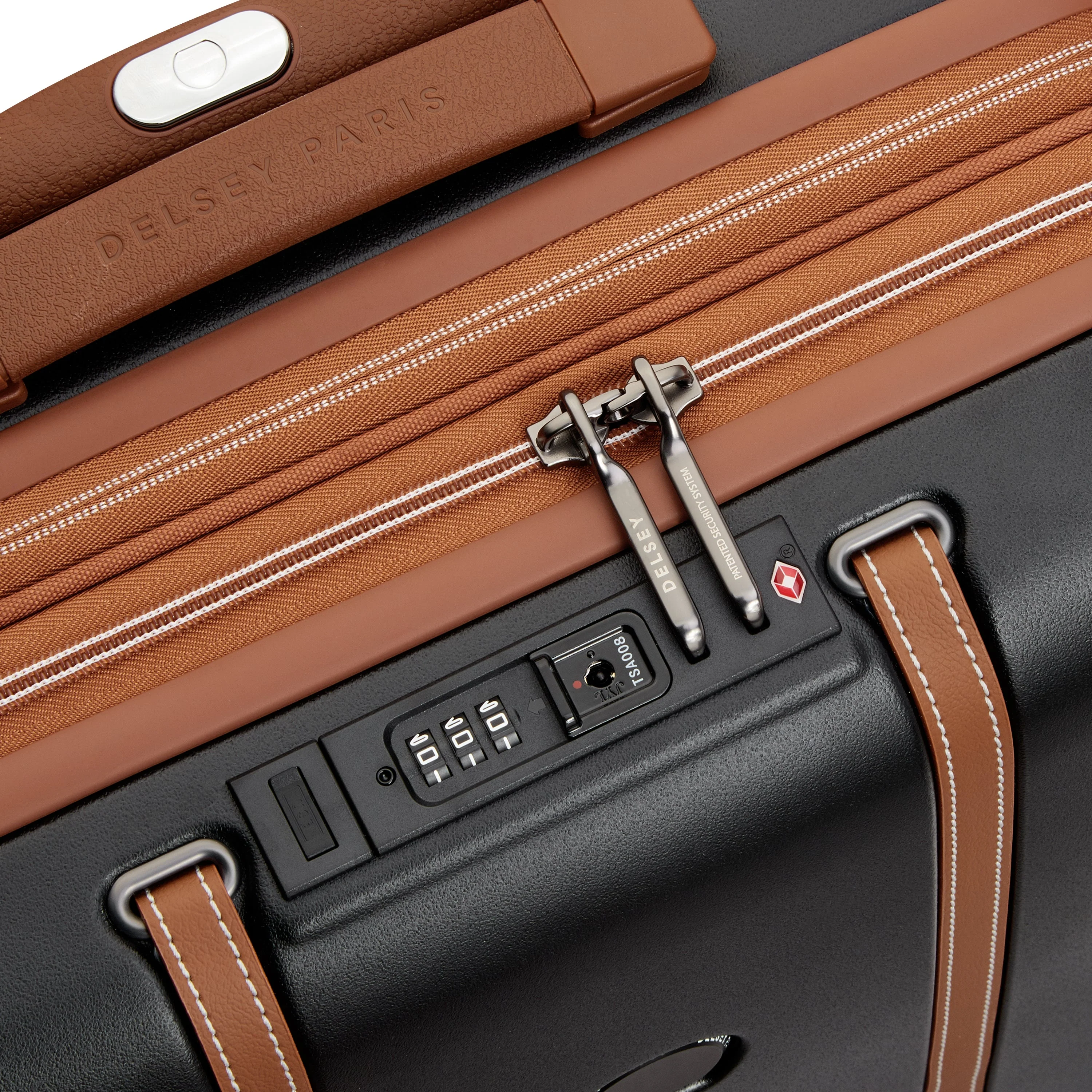 CADENCE | Cabine Slim Koffer Uitbreidbaar 55 CM ZWART