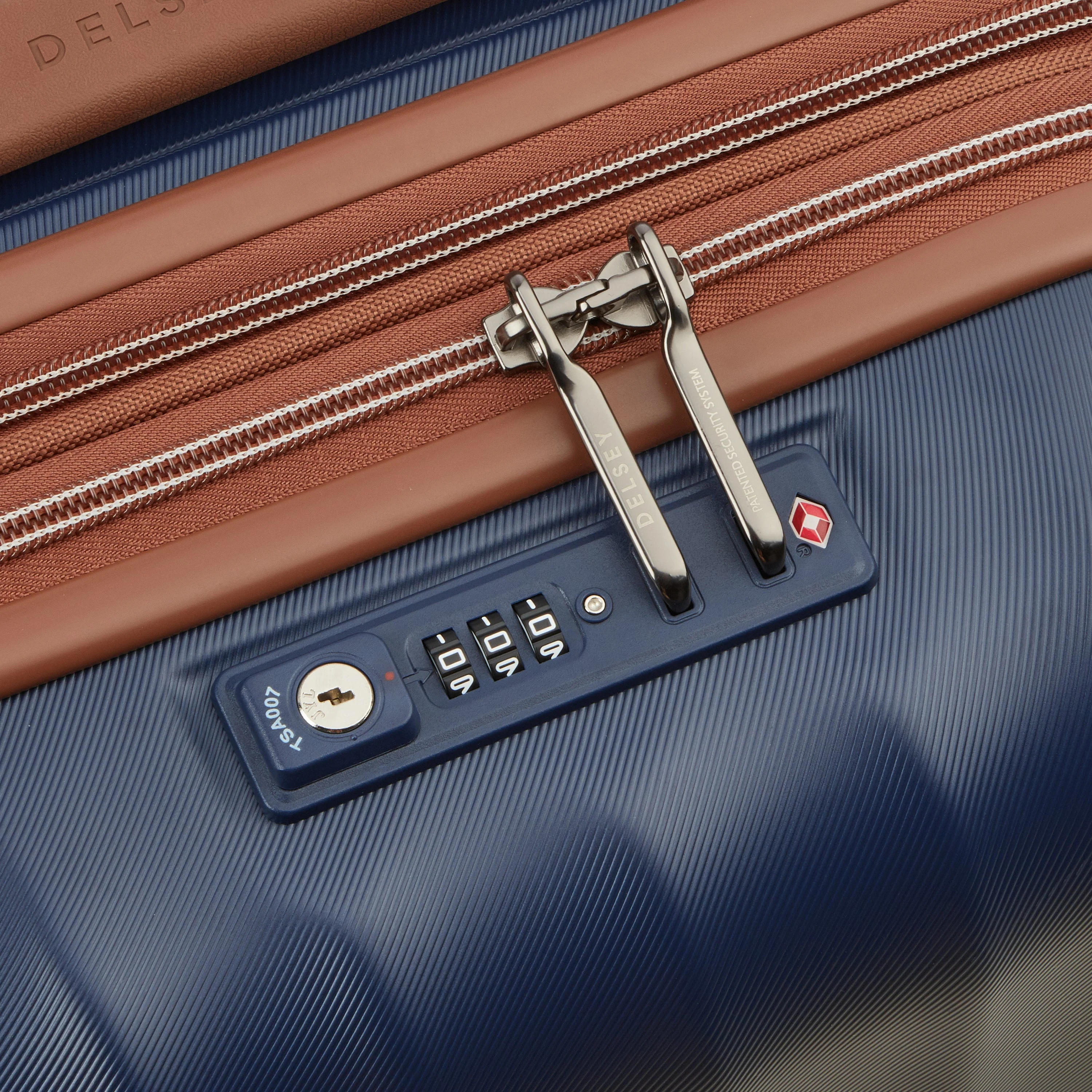 CARROUSEL 2 | Cabine Koffer Uitbreidbaar 55 CM BLAUW