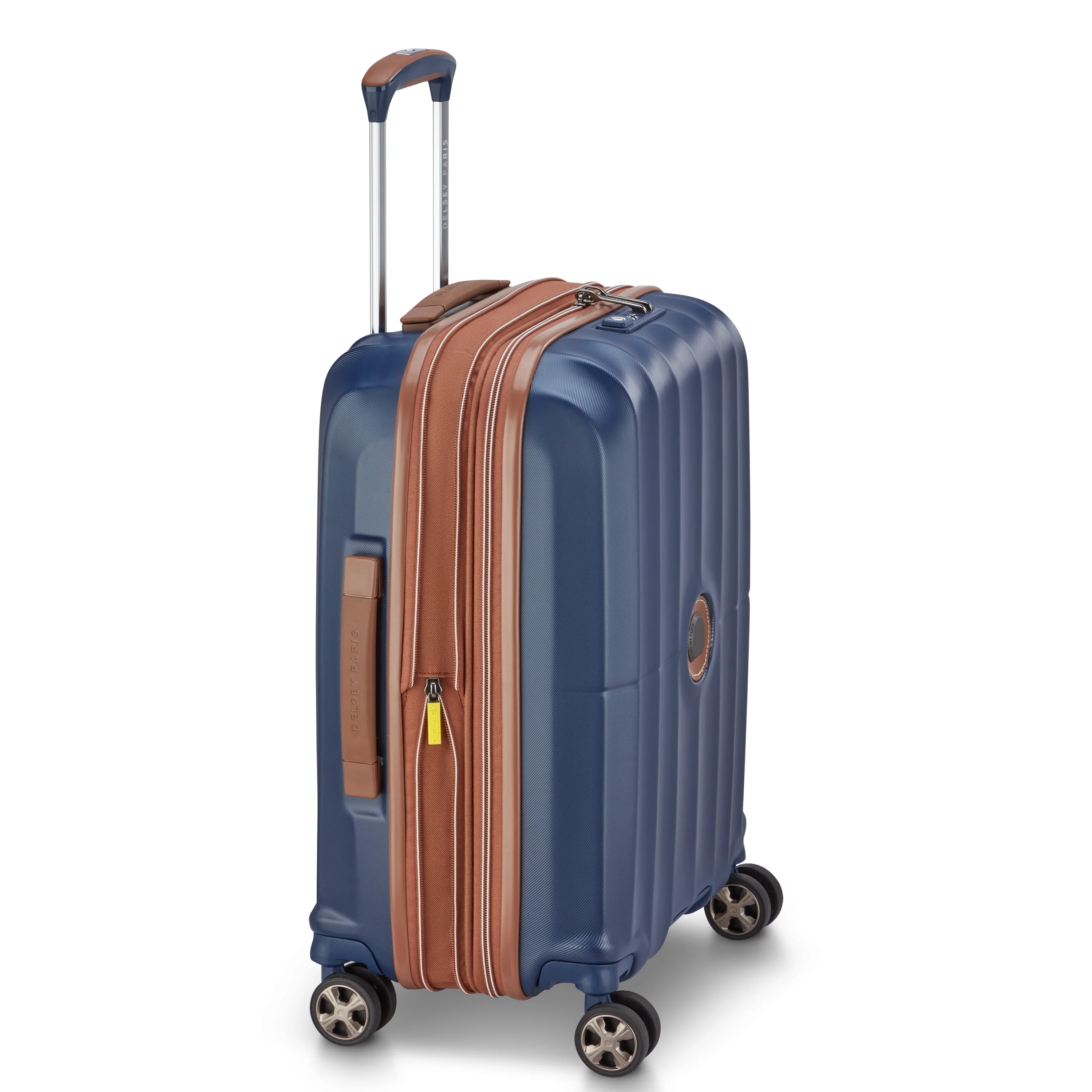 CARROUSEL 2 | Cabine Slim Koffer Uitbreidbaar 55 CM BLAUW