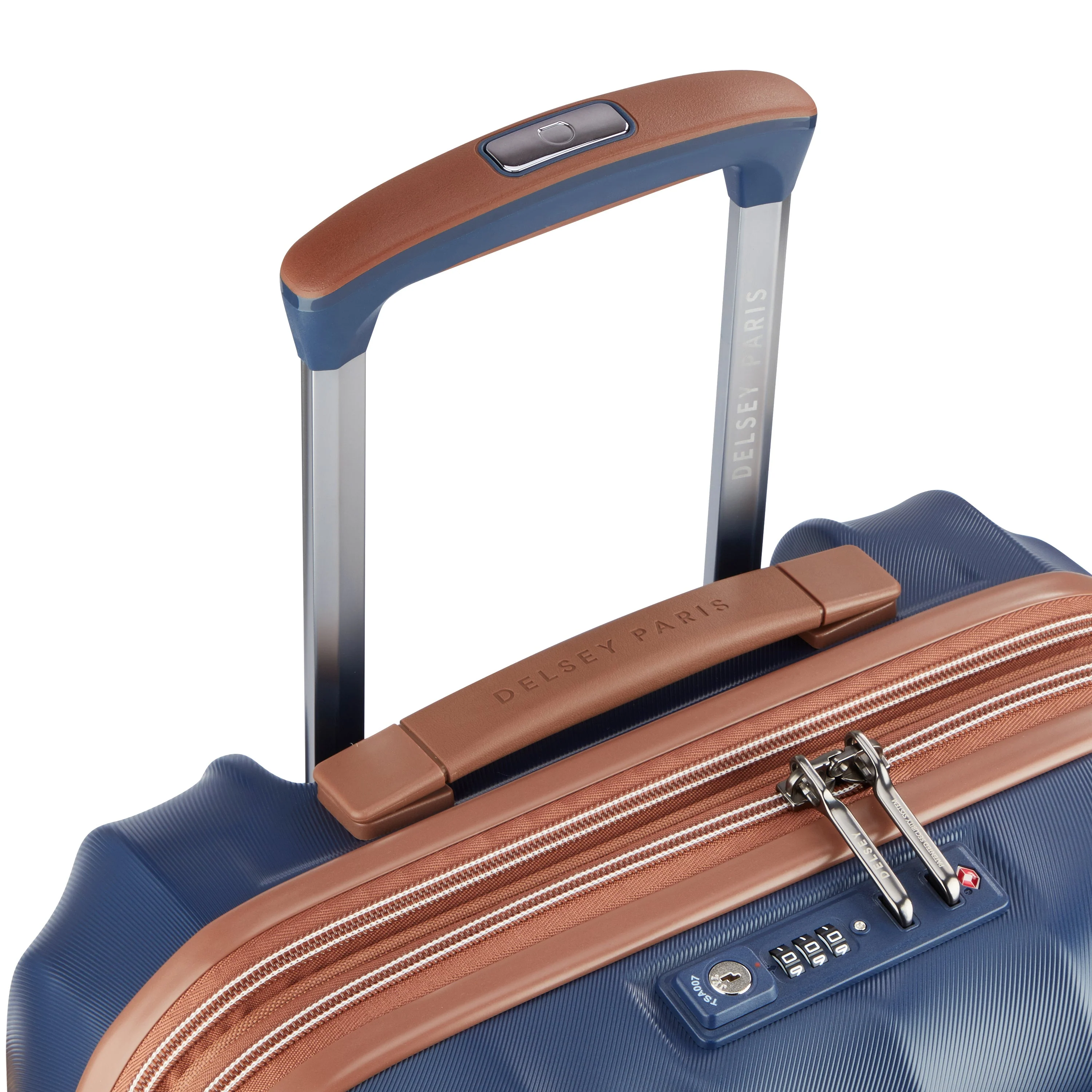 CARROUSEL 2 | Cabine Slim Koffer Uitbreidbaar 55 CM BLAUW