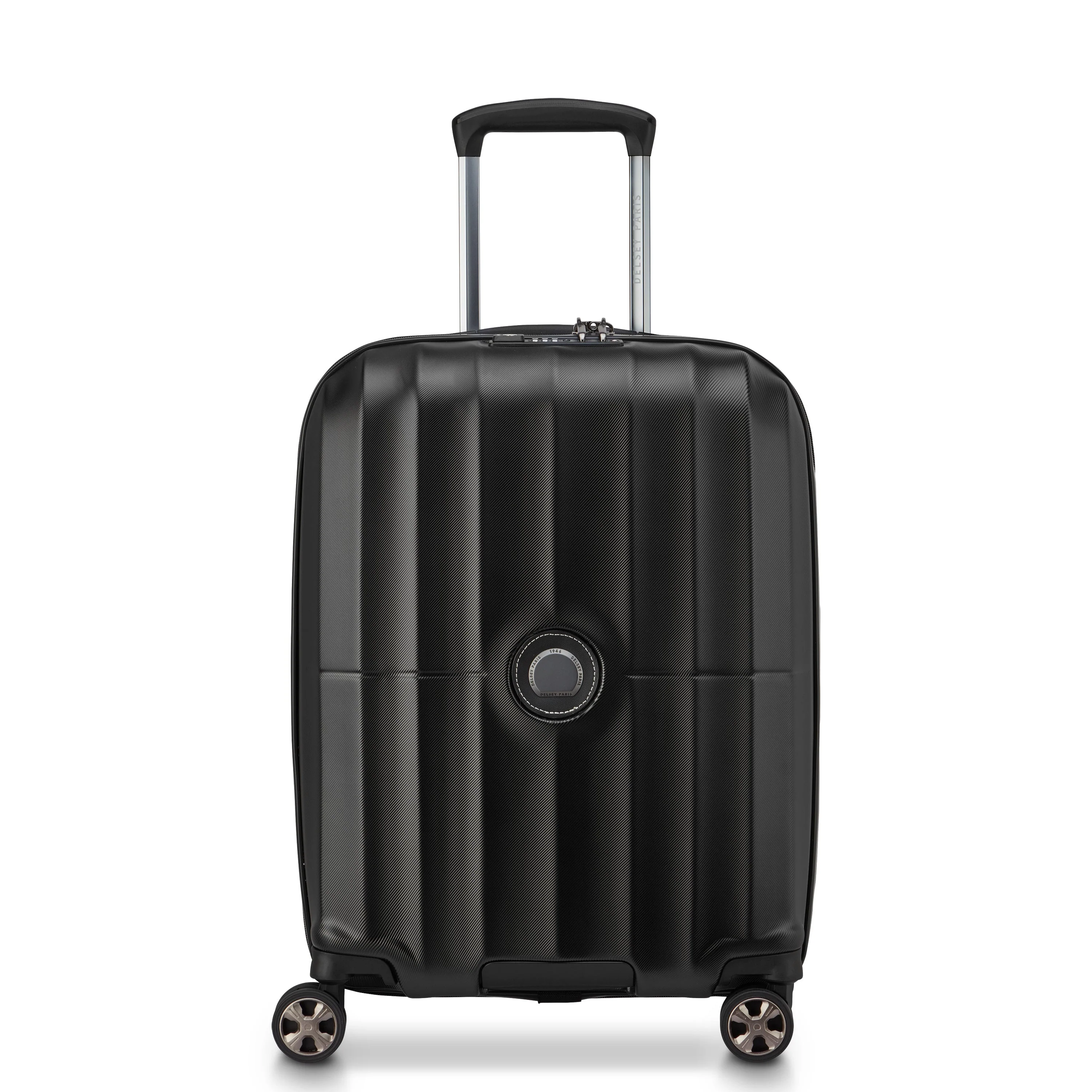 CARROUSEL 2 | Cabine Slim Koffer Uitbreidbaar 55 CM ZWART