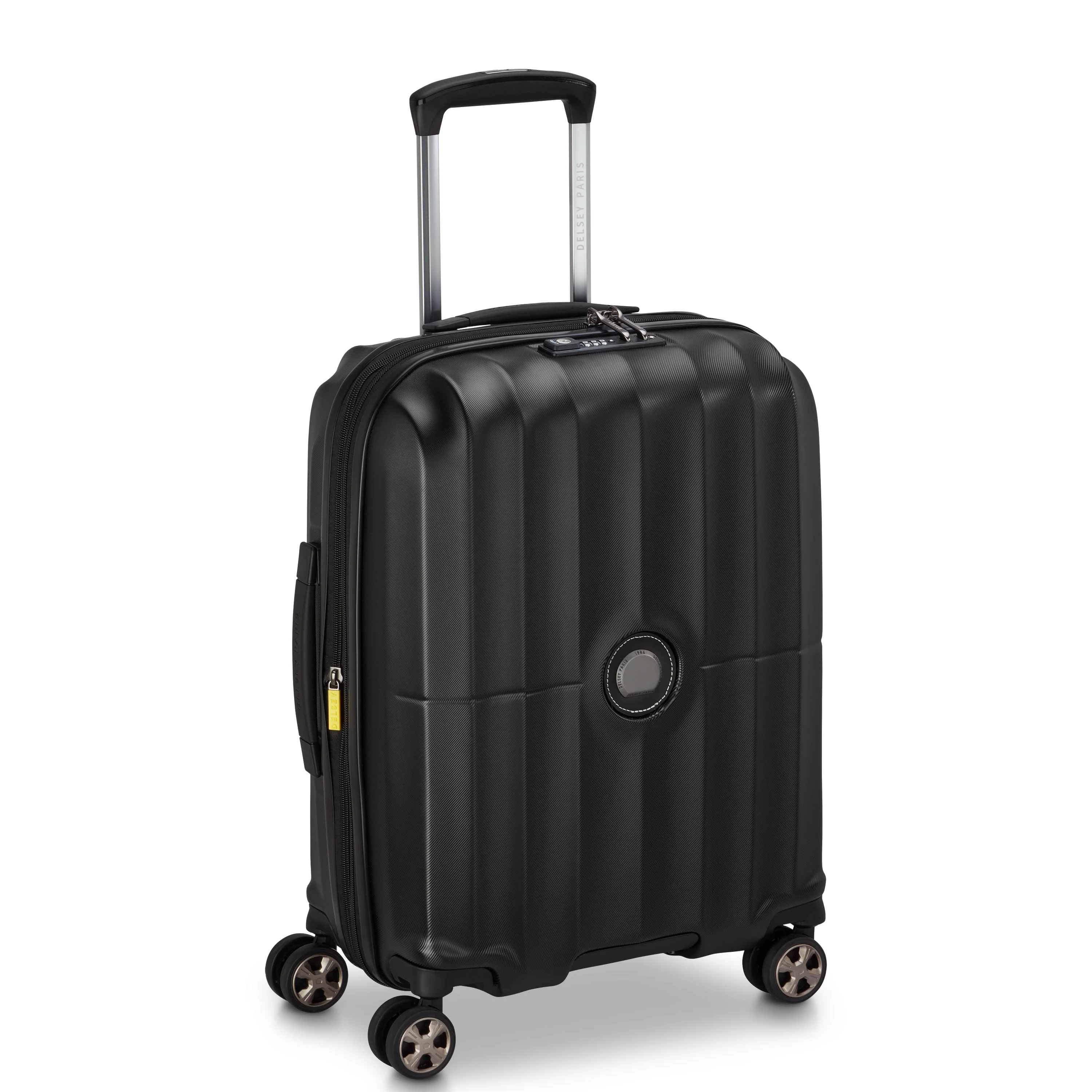 CARROUSEL 2 | Cabine Slim Koffer Uitbreidbaar 55 CM ZWART