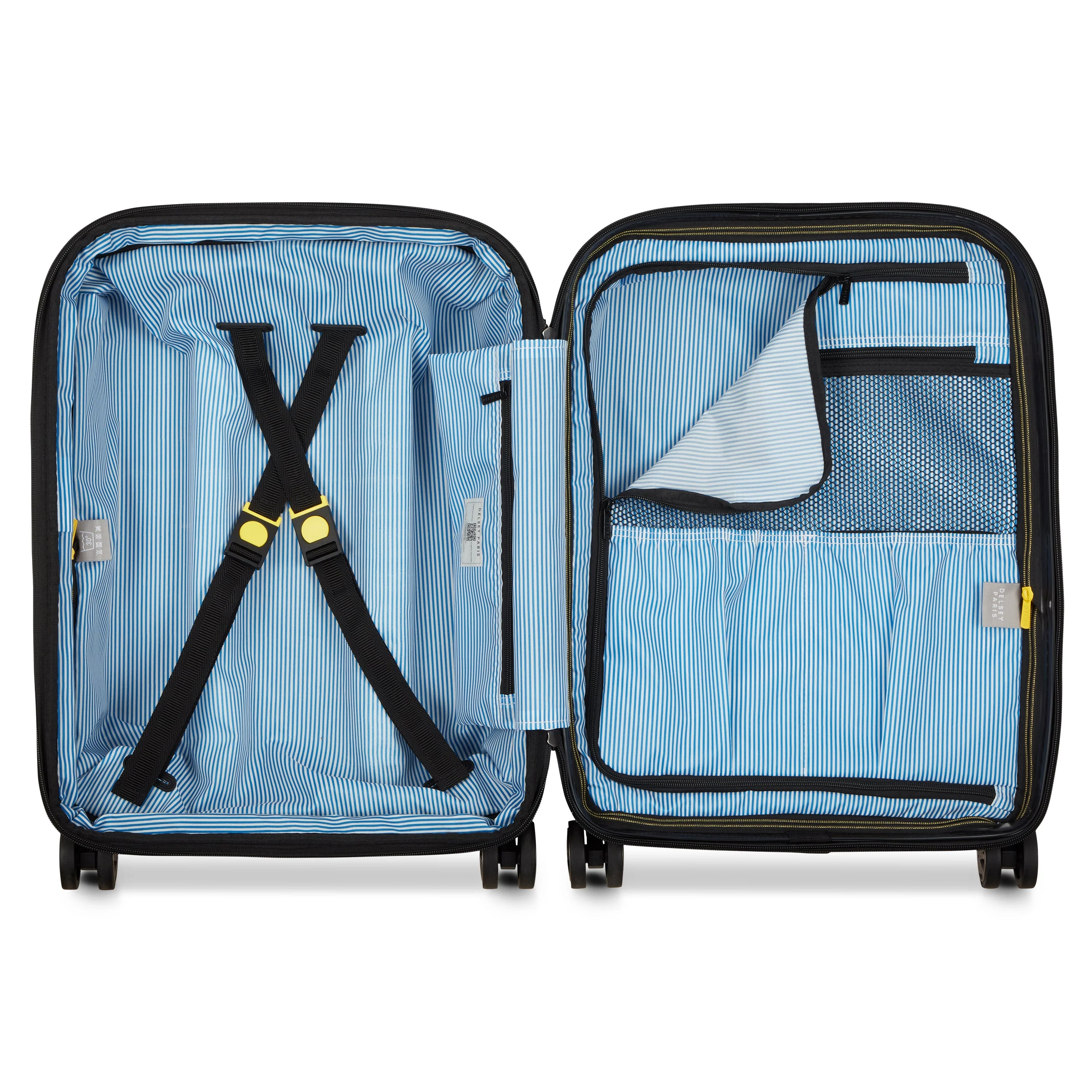 CARROUSEL 2 | Cabine Slim Koffer Uitbreidbaar 55 CM ZWART