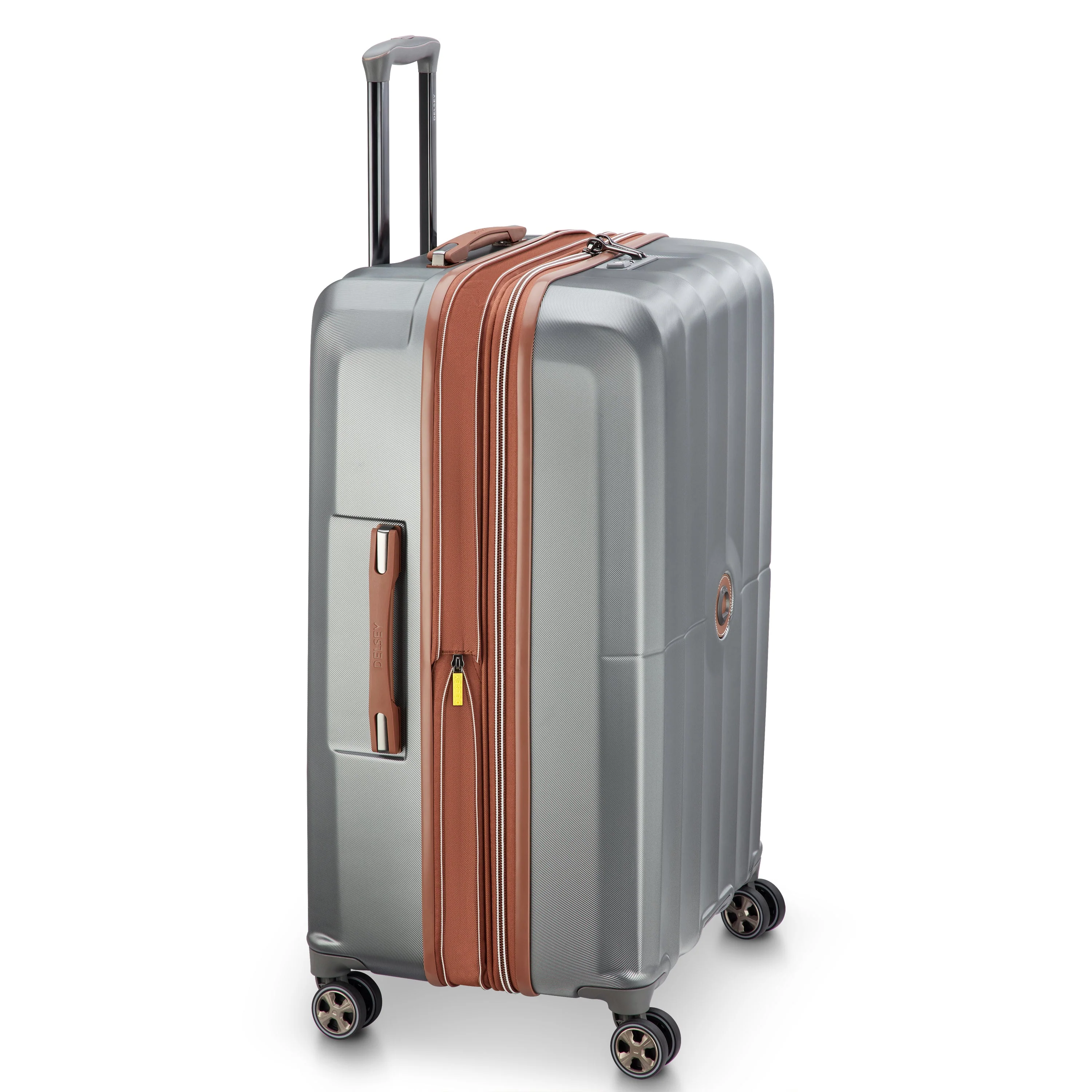 CARROUSEL 2 | Check-in Large Koffer Uitbreidbaar 76 CM ZILVER