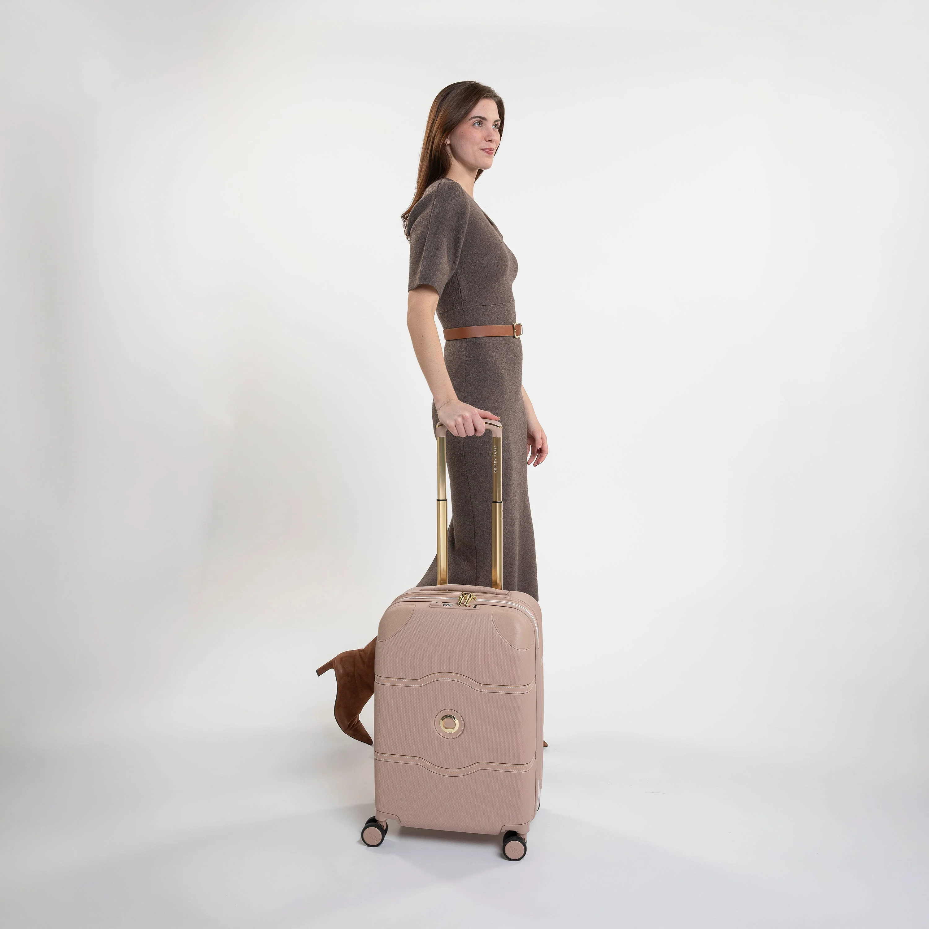 CHATELET AIR 2.0 | Cabine Koffer Uitbreidbaar 55 CM BEIGE ROOS