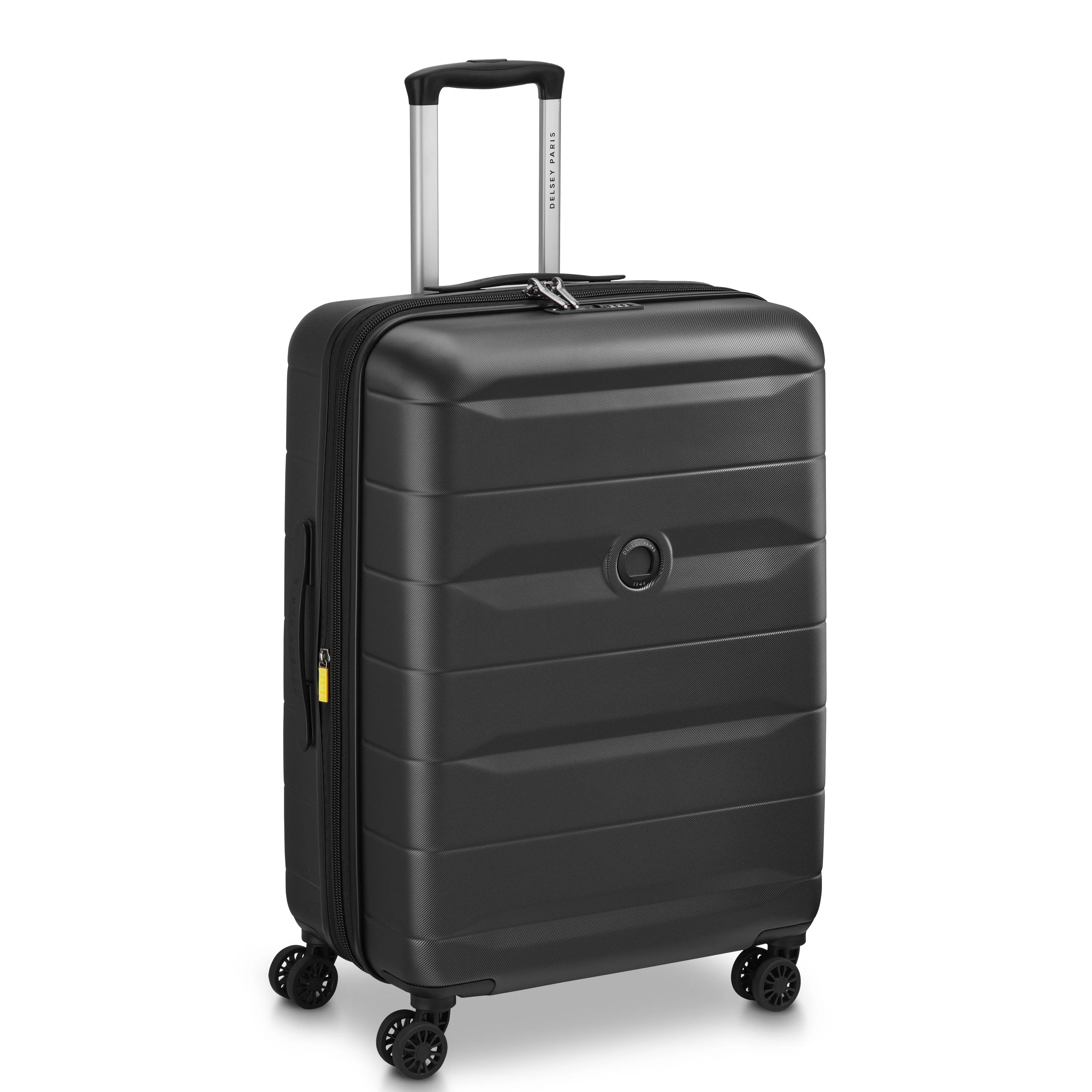 COMETE 4 | Check-in Medium Koffer Uitbreidbaar 67 CM ZWART
