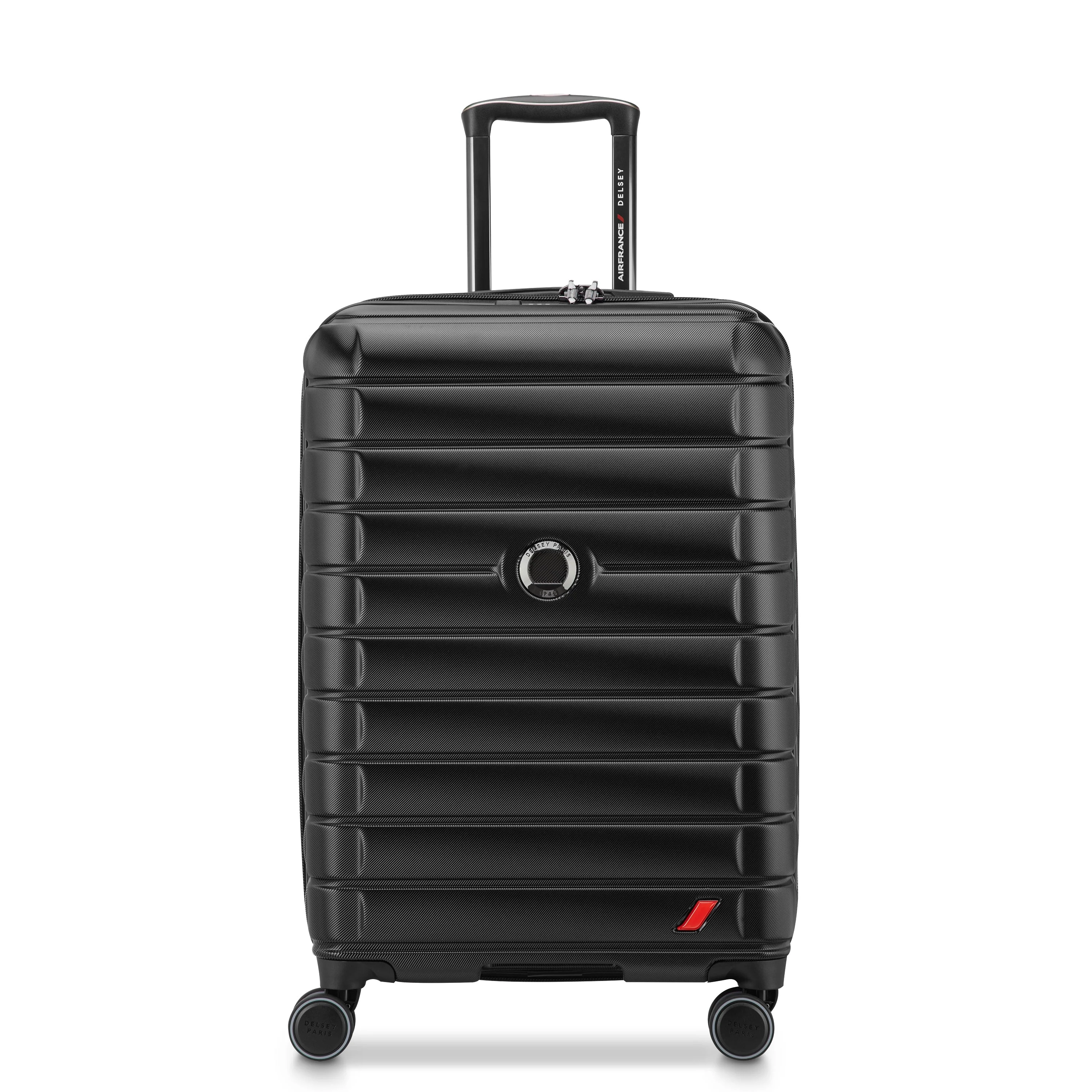 ELEGANCE | Check-in Medium Koffer Uitbreidbaar 66 CM ZWART