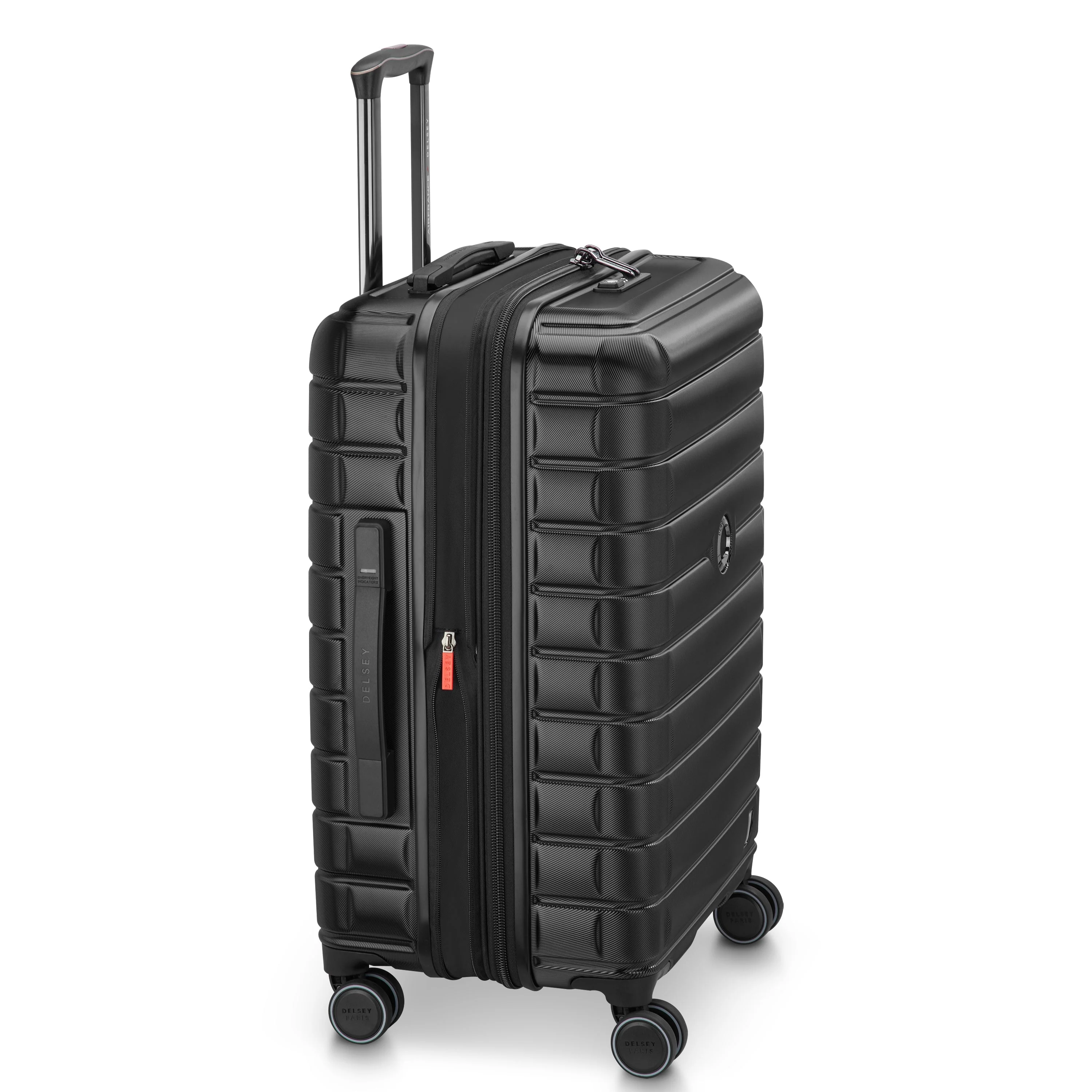 ELEGANCE | Check-in Medium Koffer Uitbreidbaar 66 CM ZWART