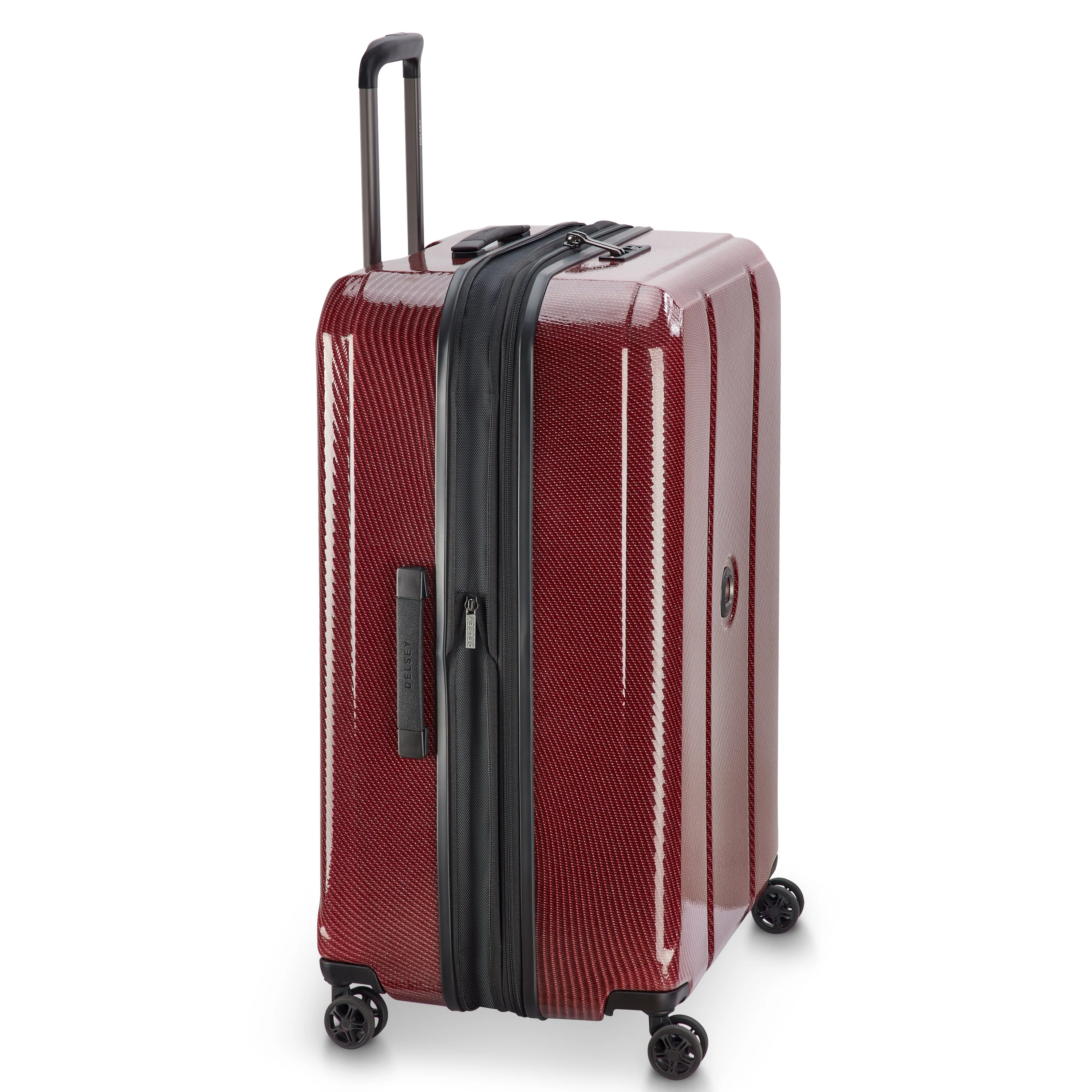 HELIUM ULTIMATE | Uitbreidbare grote incheckkoffer 77 CM BORDEAUXROOD - 3,9 kg