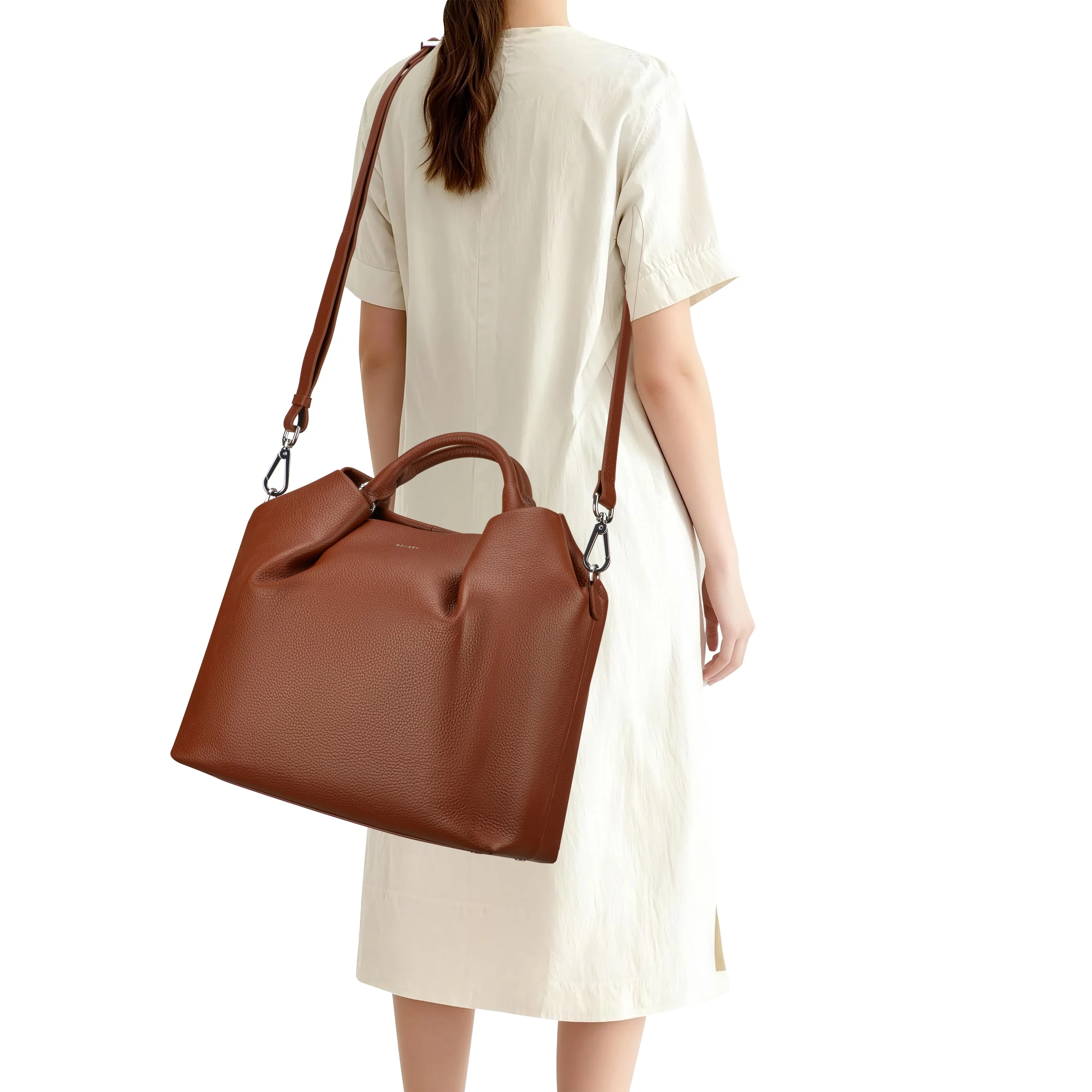 LE CUIR GRAINE | Handtas COGNAC