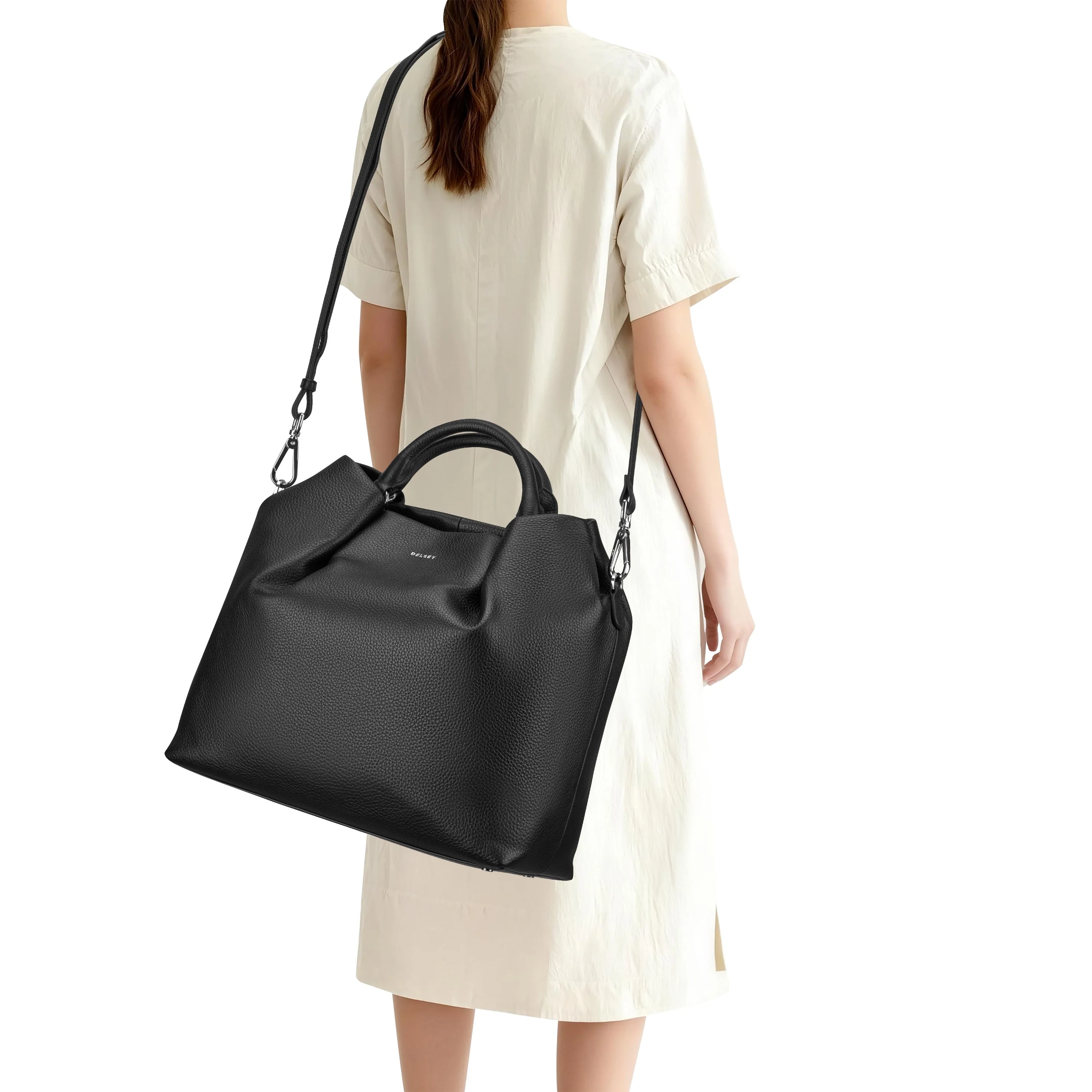 LE CUIR GRAINE | Handtas ZWART