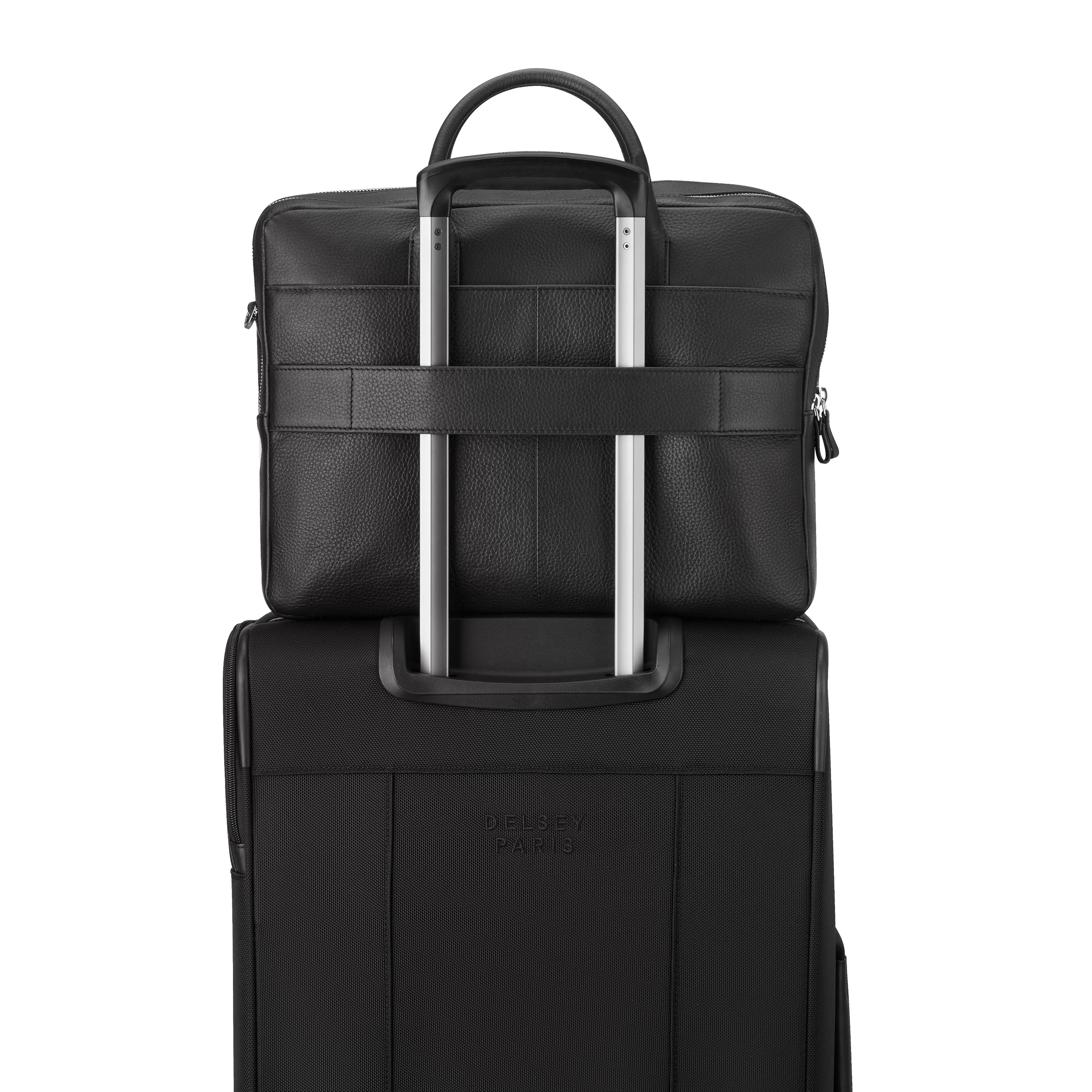 LE CUIR GRAINE | Laptoptas ZWART