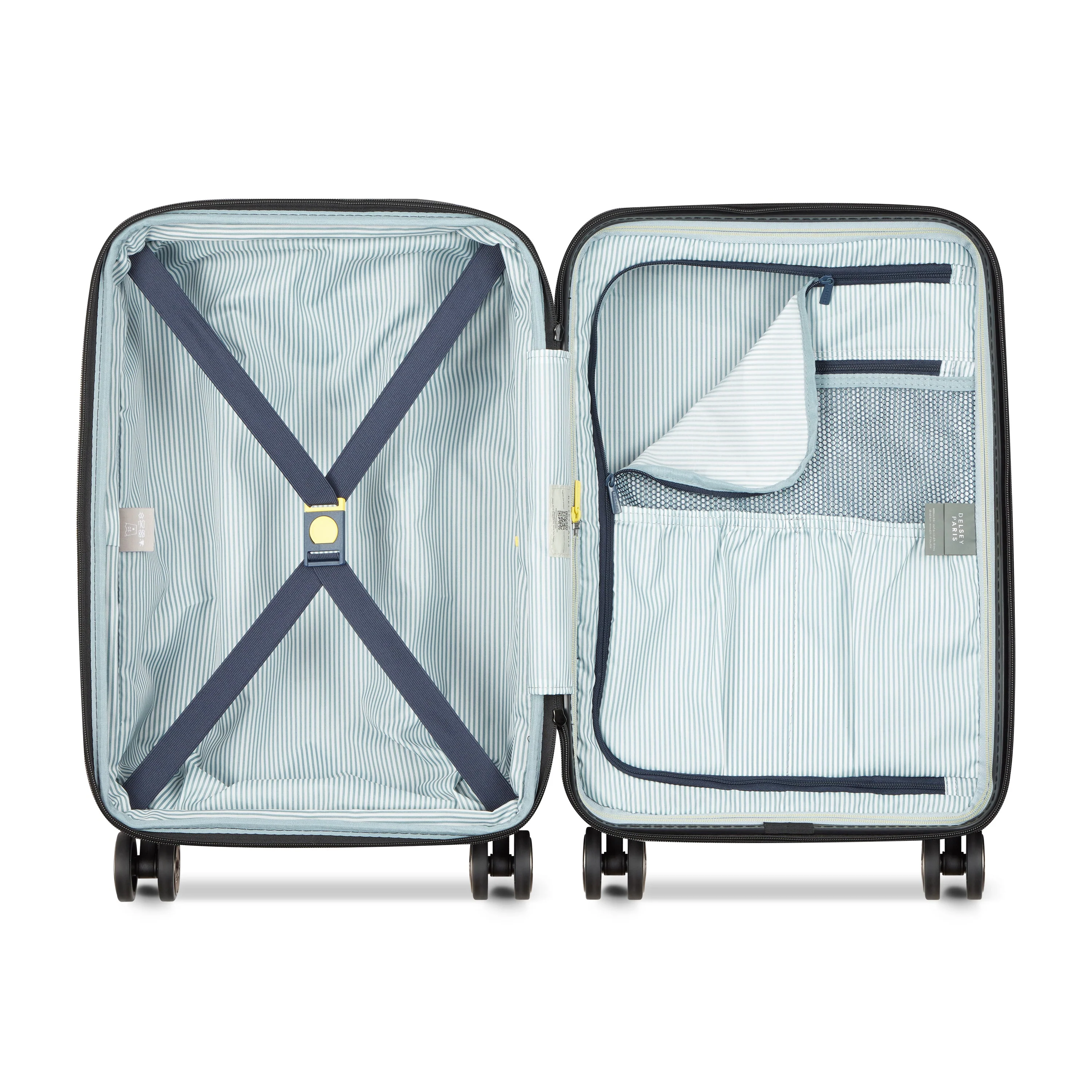 LONGITUDE | Cabine Koffer Uitbreidbaar 55 CM ANTHRACIETGRIJS