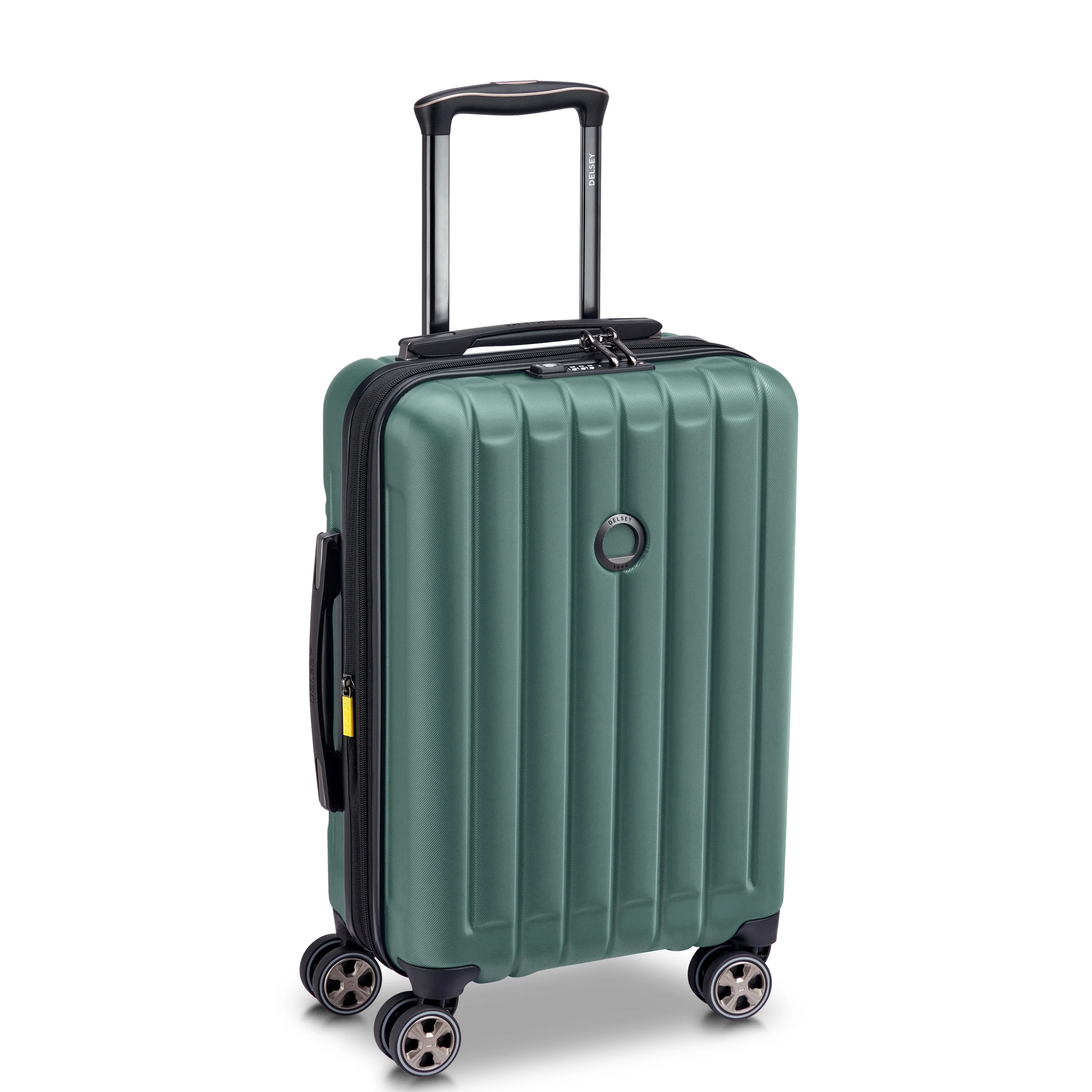 LONGITUDE | Cabine Koffer Uitbreidbaar 55 CM GROEN