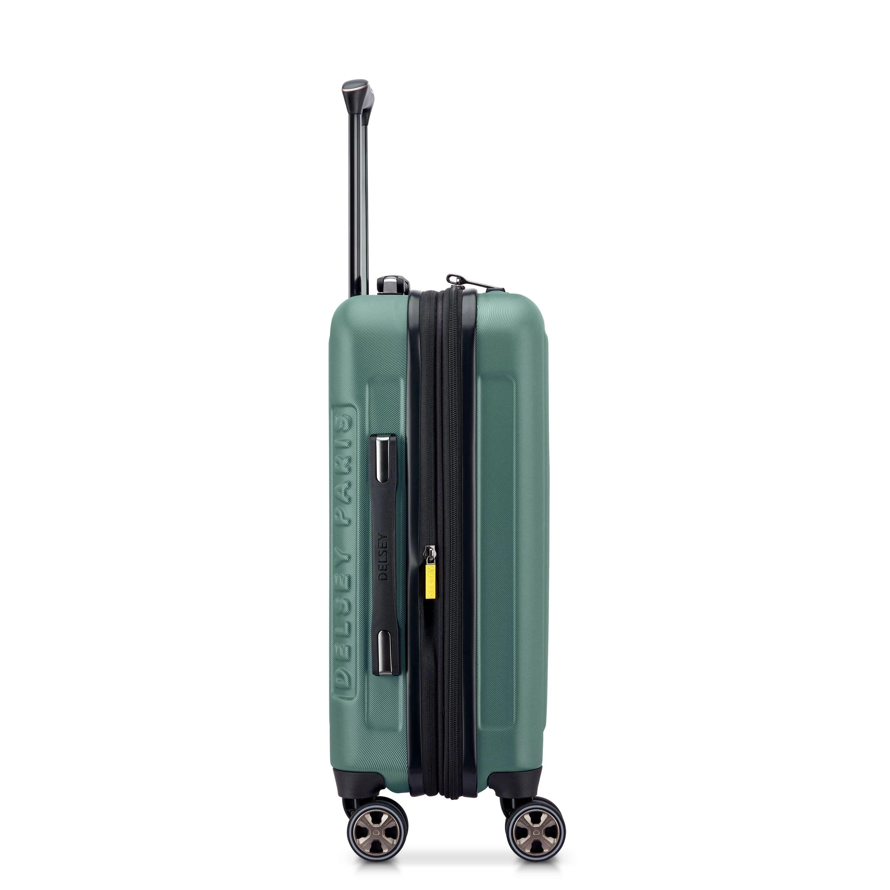 LONGITUDE | Cabine Koffer Uitbreidbaar 55 CM GROEN