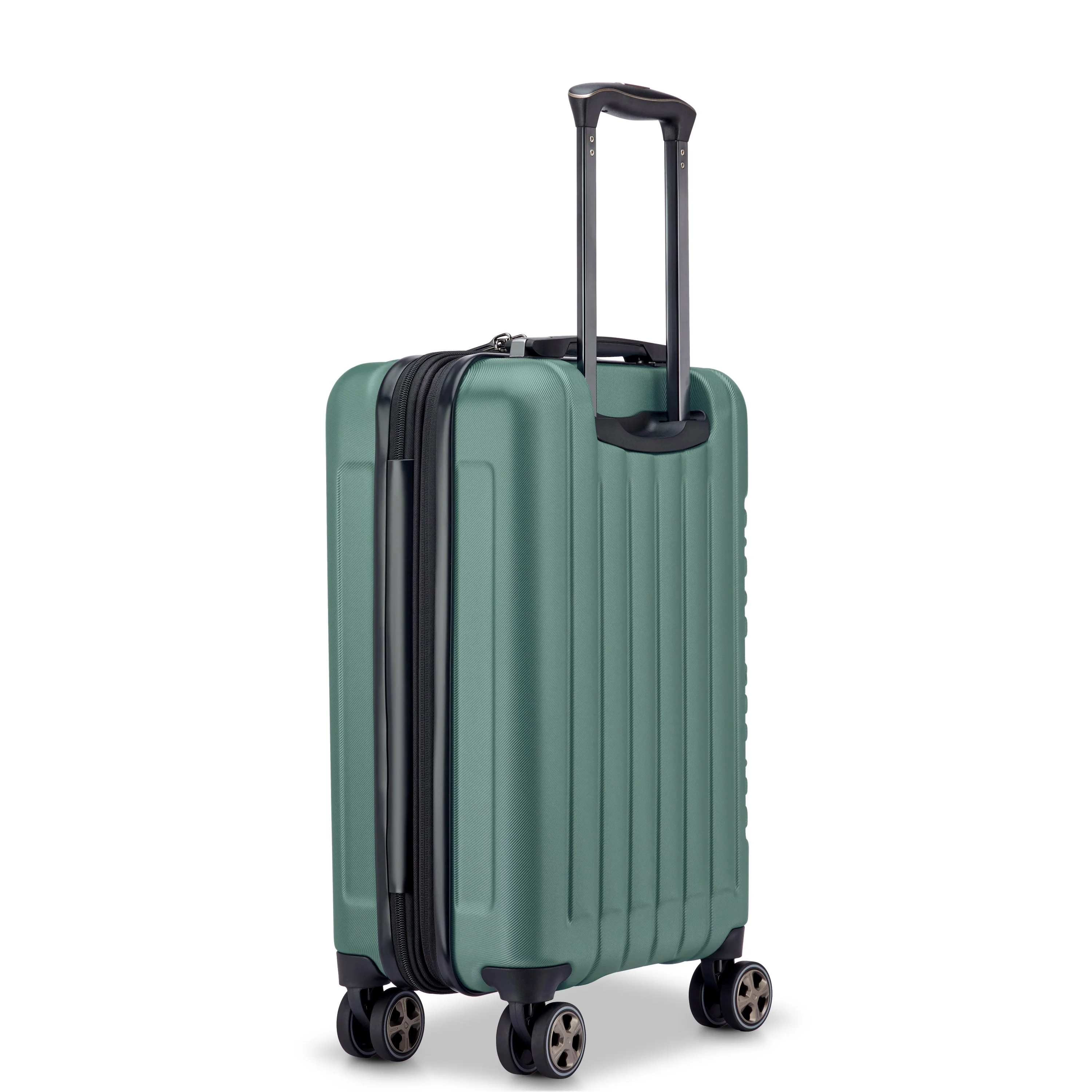 LONGITUDE | Cabine Koffer Uitbreidbaar 55 CM GROEN