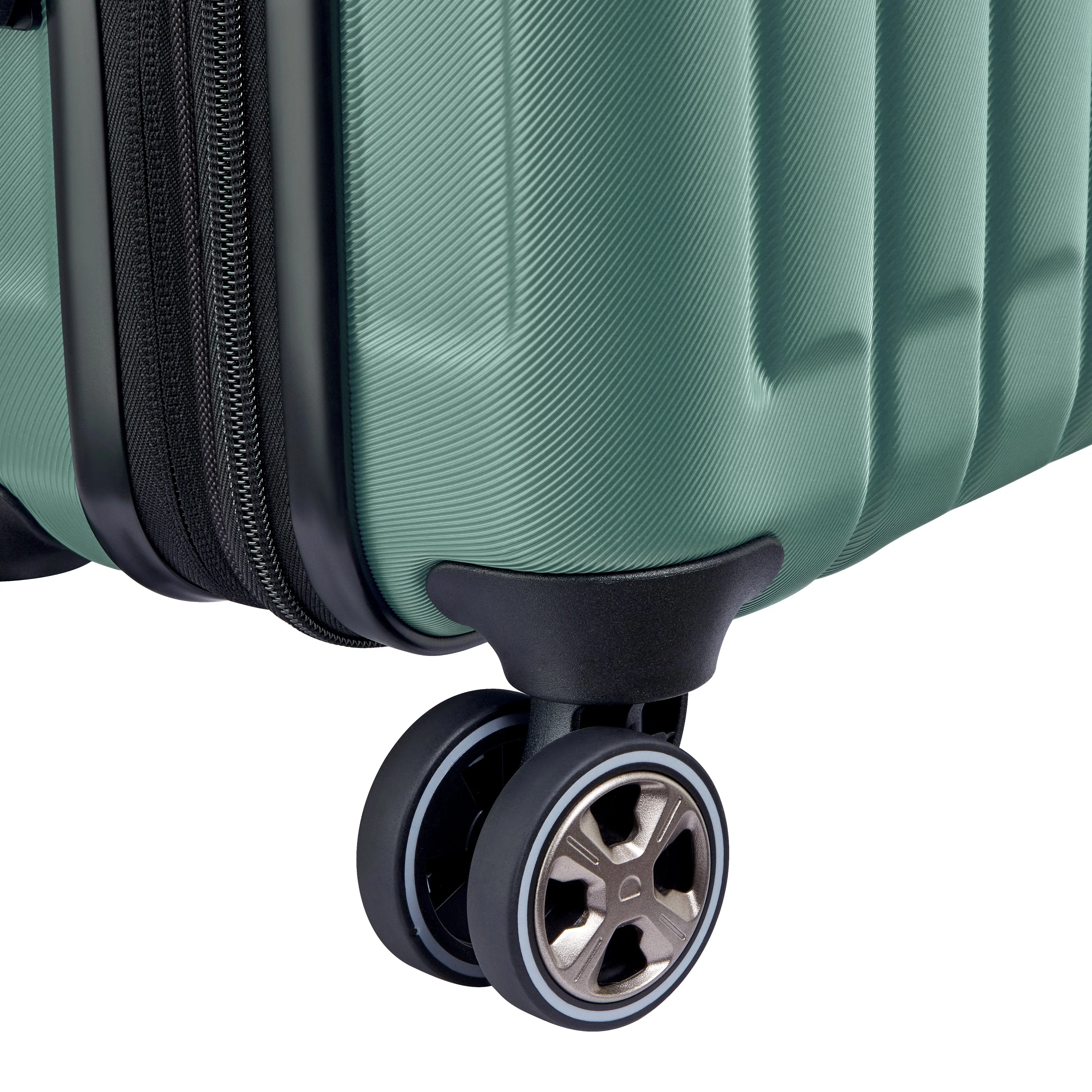 LONGITUDE | Cabine Koffer Uitbreidbaar 55 CM GROEN