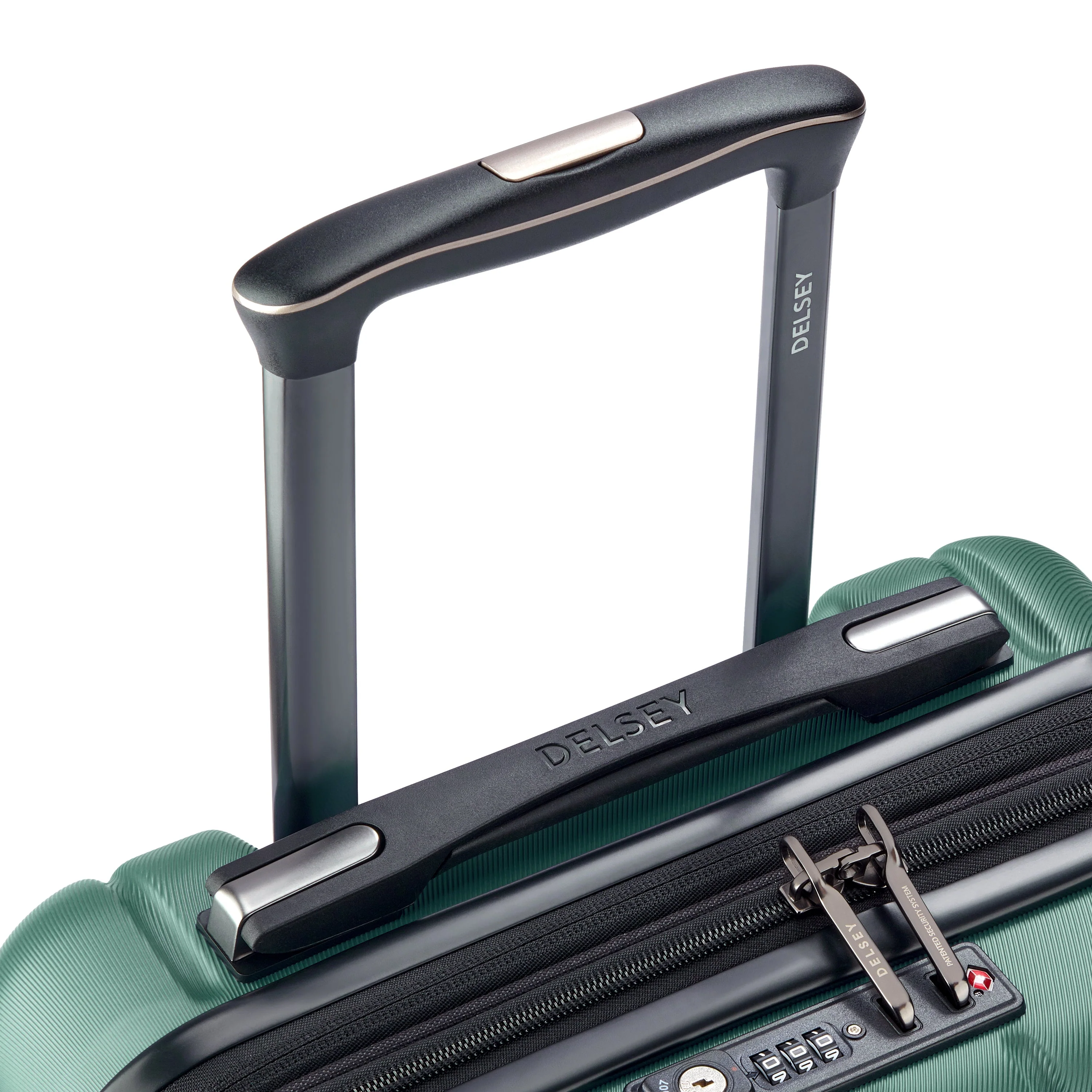 LONGITUDE | Cabine Koffer Uitbreidbaar 55 CM GROEN