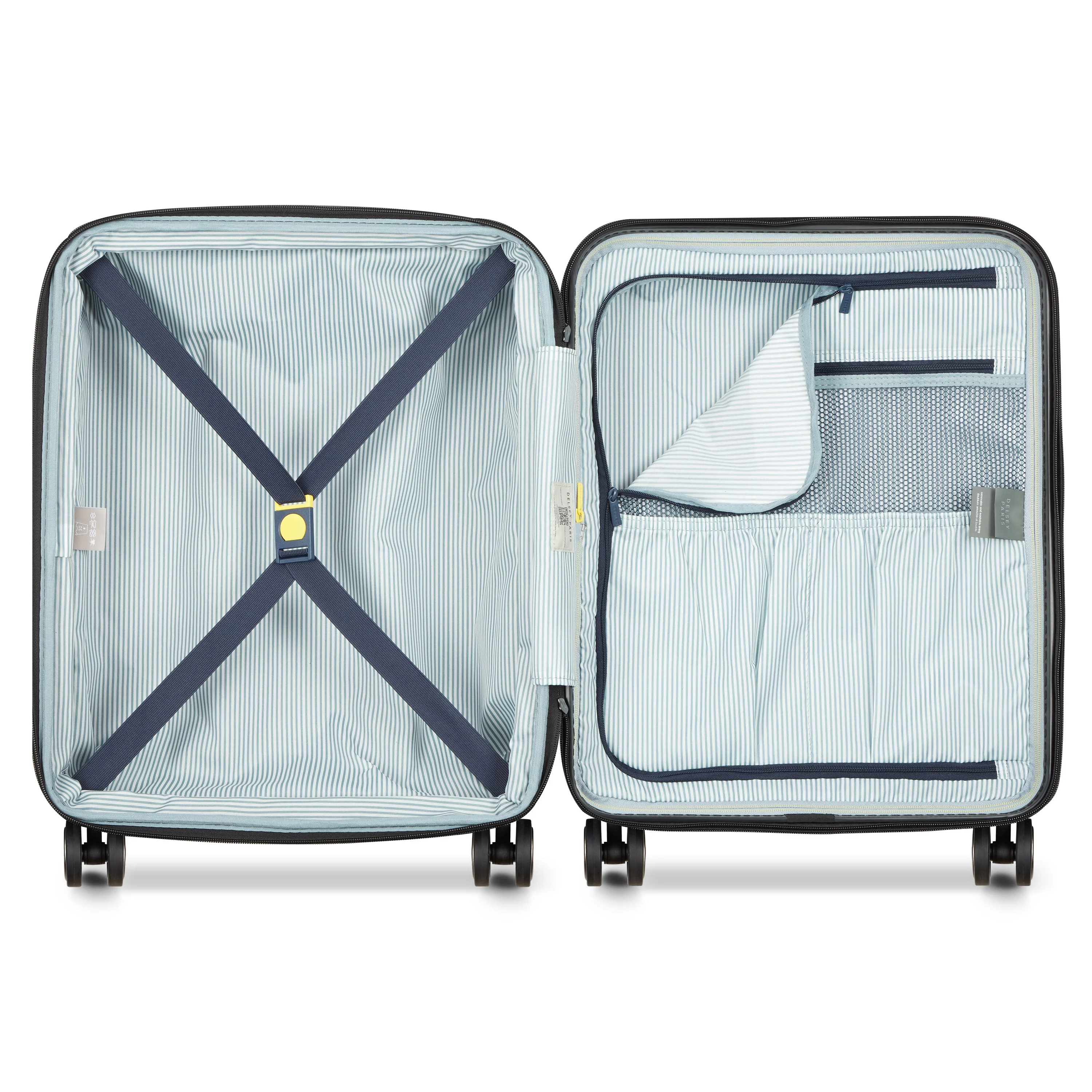 LONGITUDE | Cabine Slim Koffer Uitbreidbaar 55 CM ANTHRACIETGRIJS