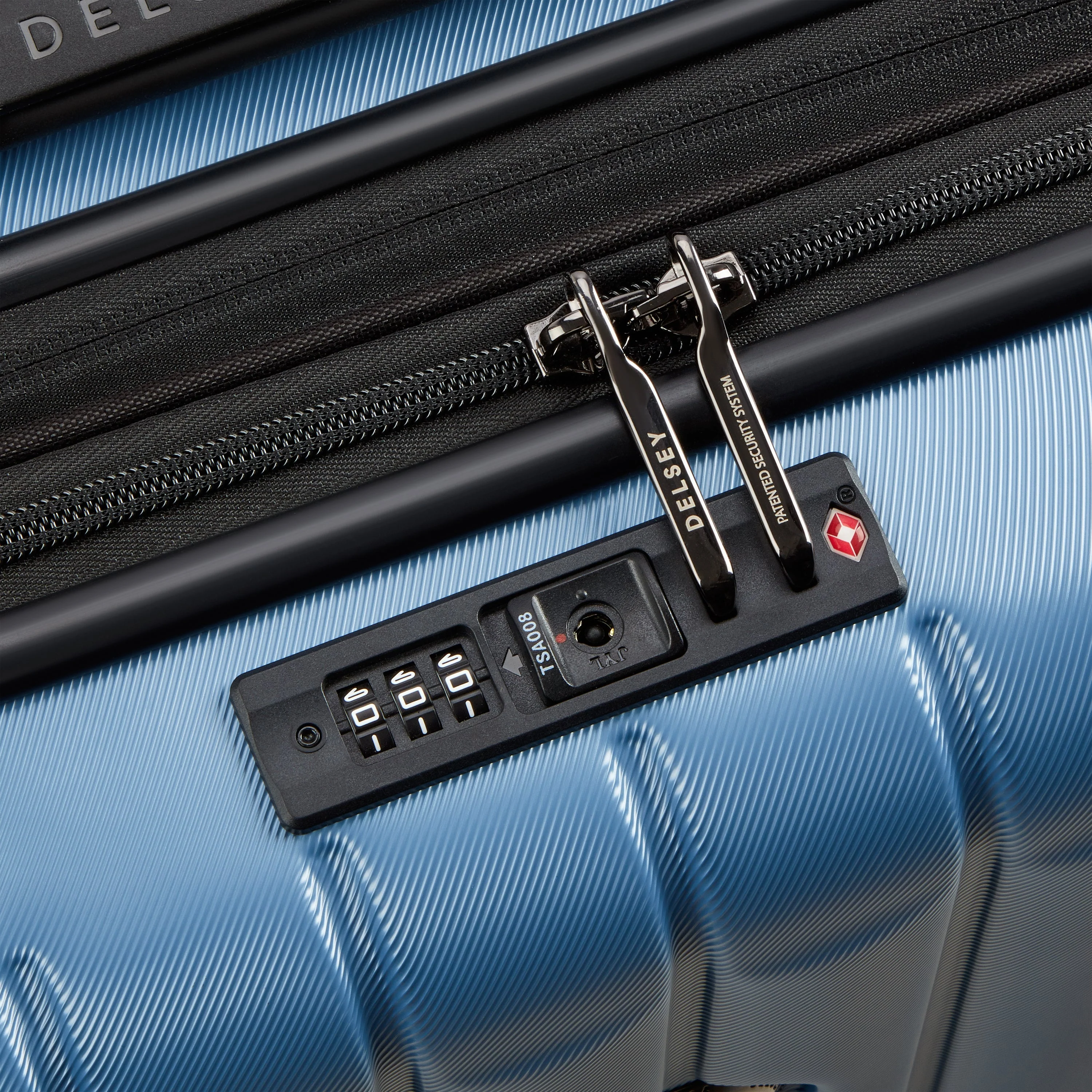 LONGITUDE | Cabine Slim Koffer Uitbreidbaar 55 CM BLAUW
