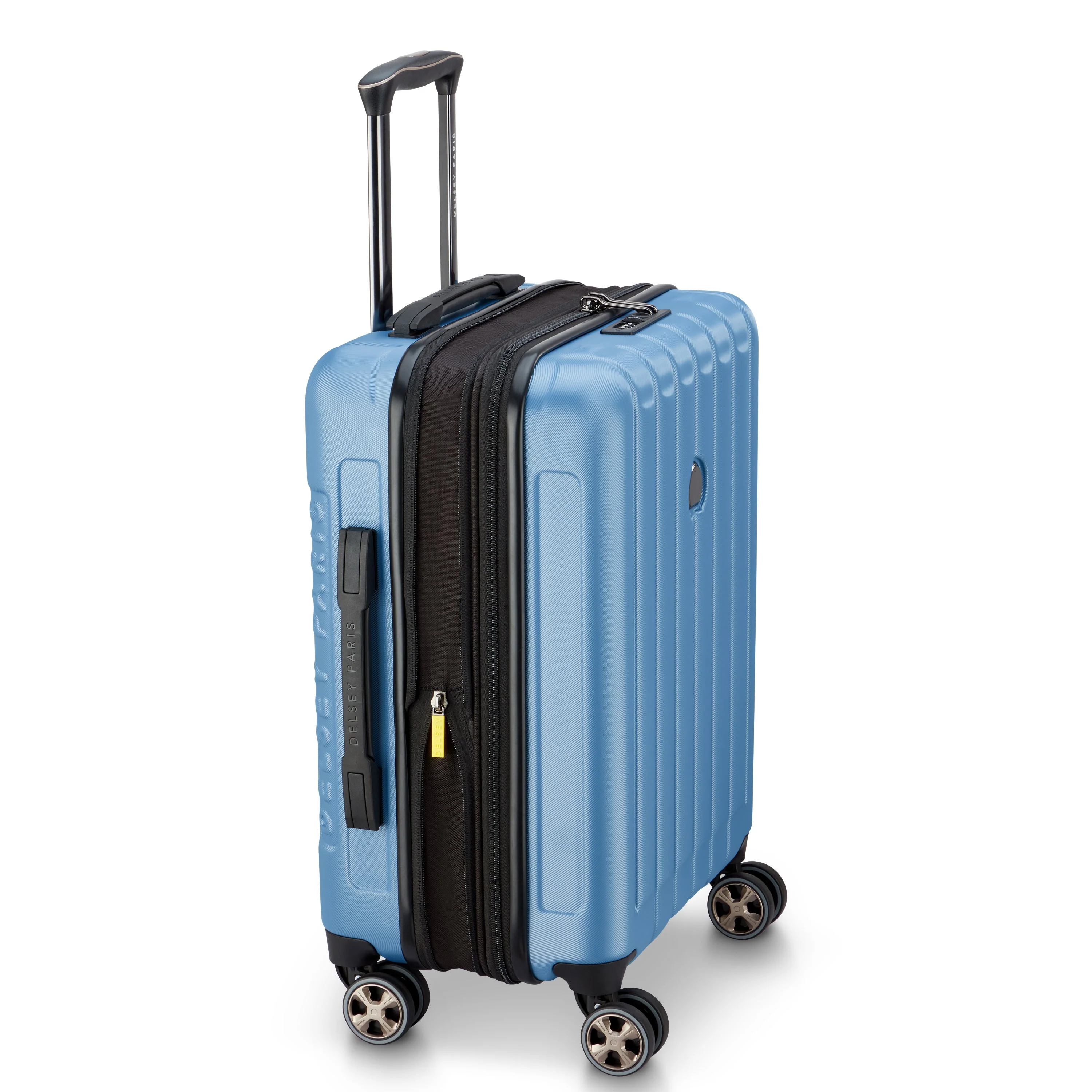LONGITUDE | Cabine Slim Koffer Uitbreidbaar 55 CM BLAUW