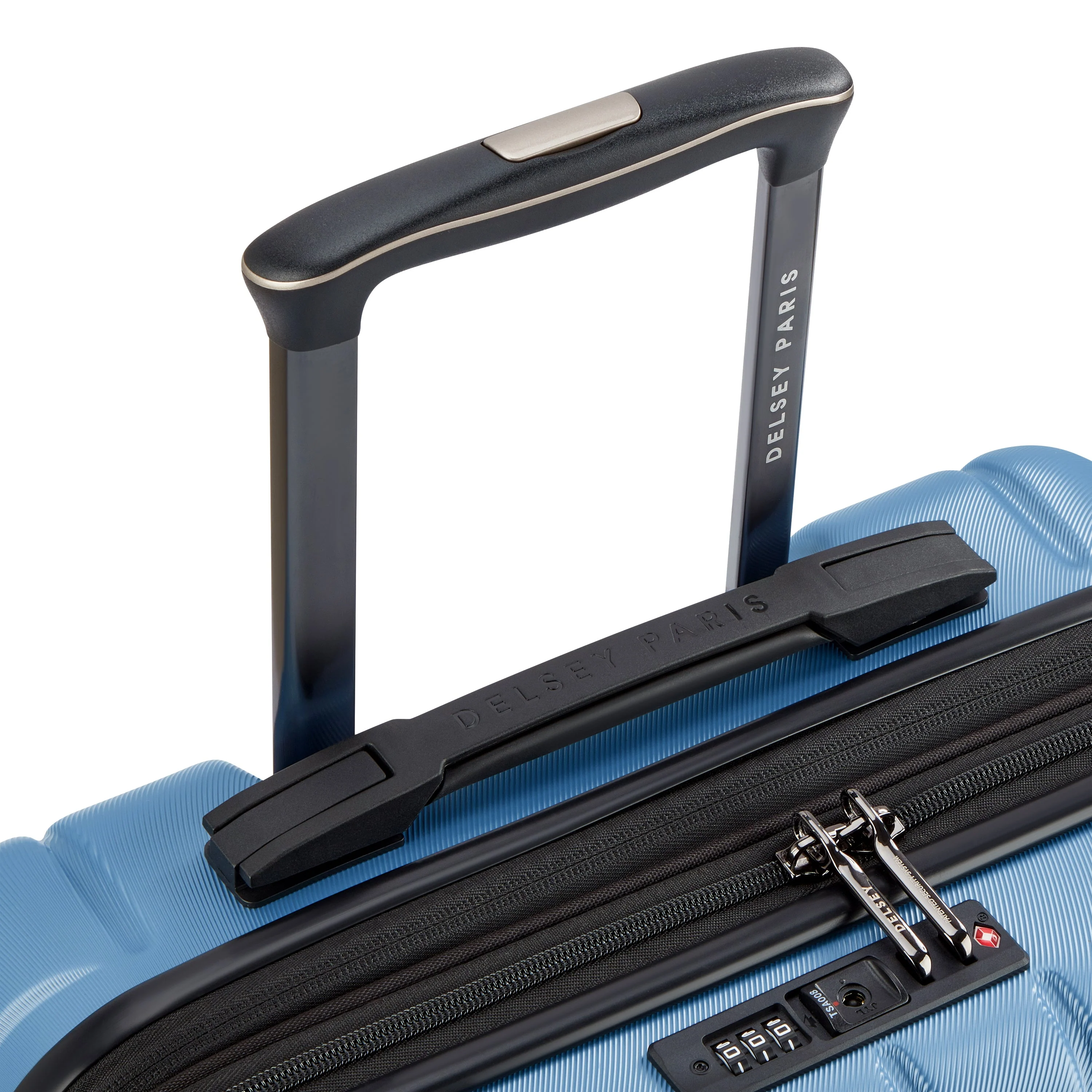 LONGITUDE | Cabine Slim Koffer Uitbreidbaar 55 CM BLAUW