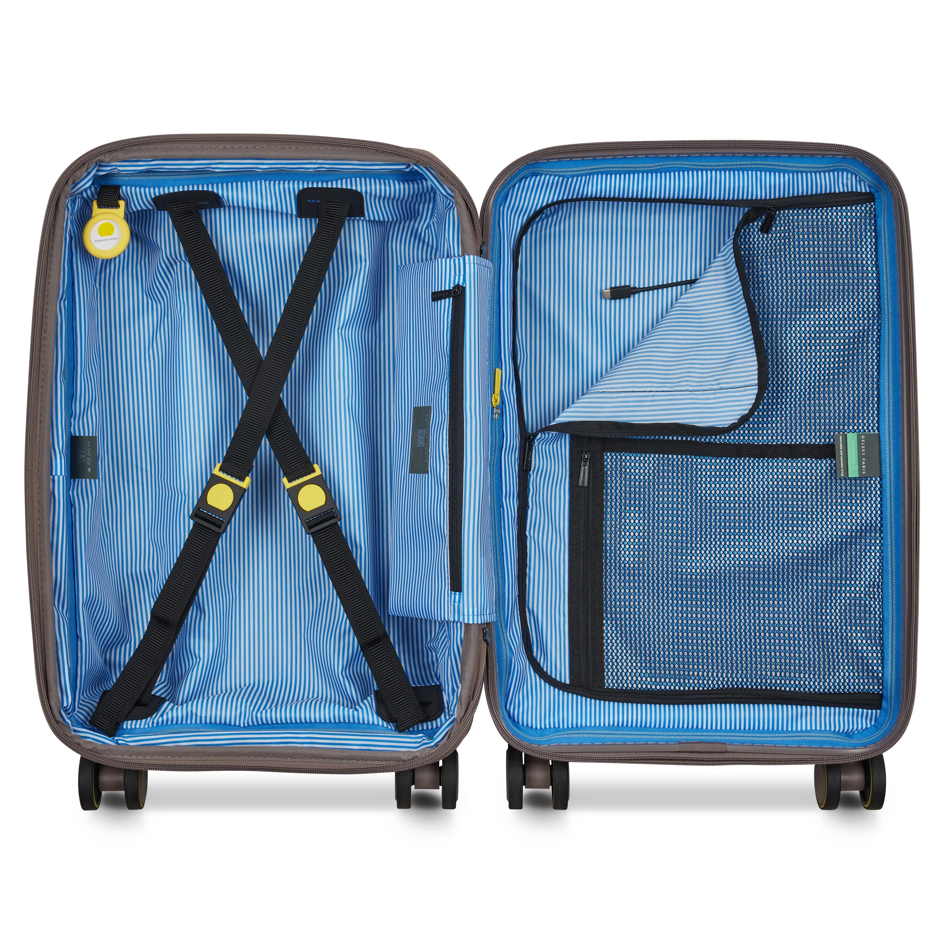 LUTECE | Cabine Koffer Uitbreidbaar 55 CM BRUIN