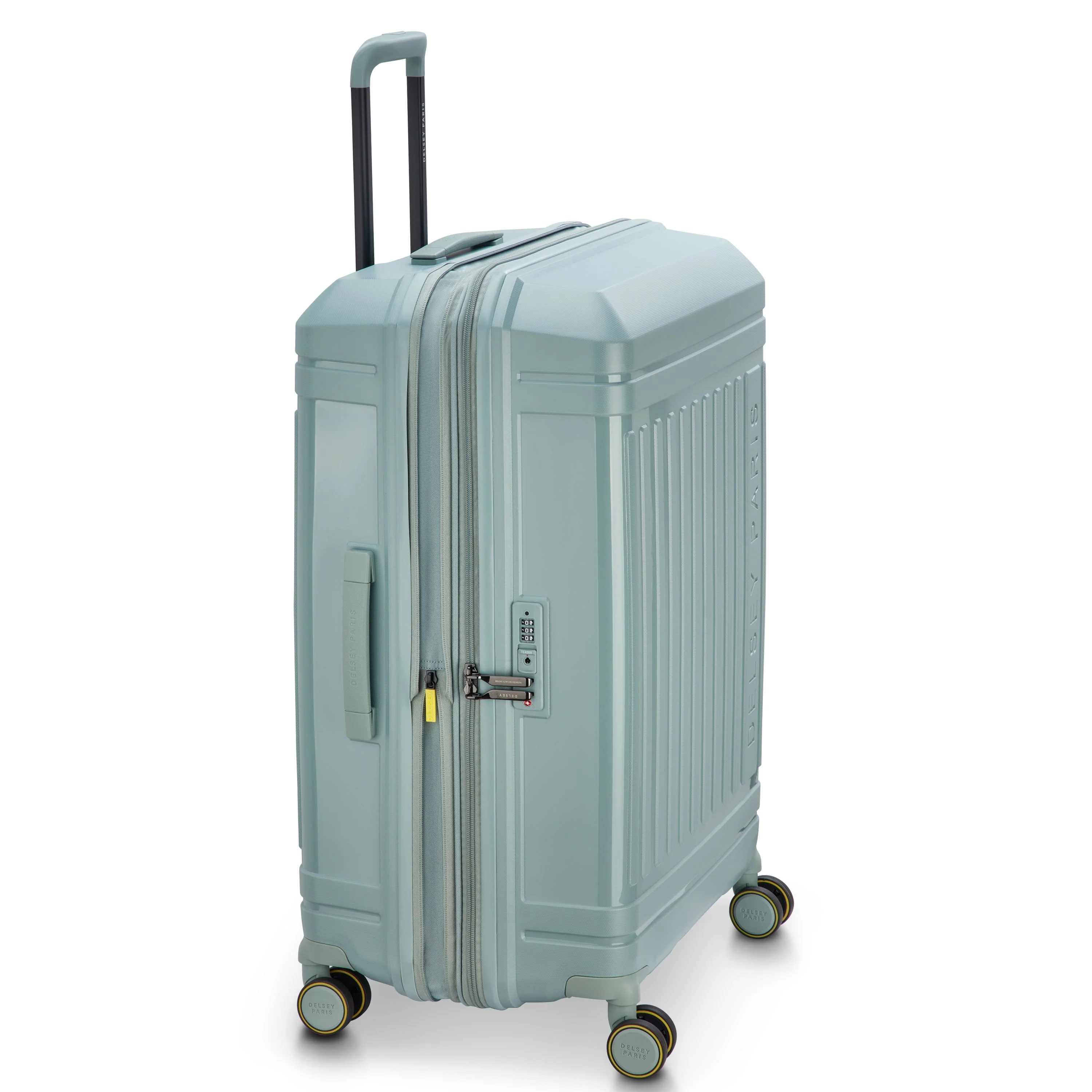 LUTECE | Check-in Large Koffer Uitbreidbaar 76 CM SALIEGROEN