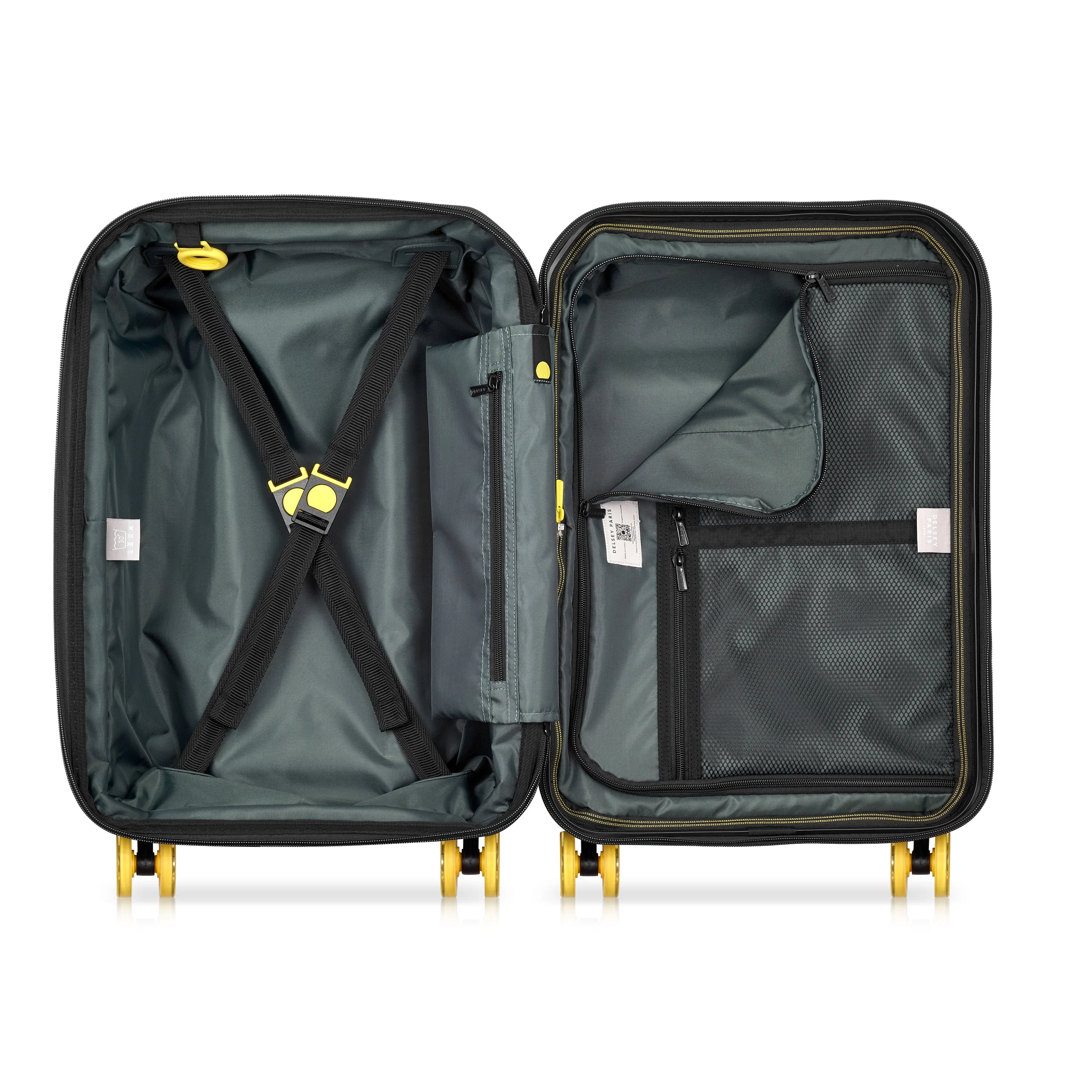 REMPART 2.0 | Cabine Koffer Uitbreidbaar 55 CM ZWART