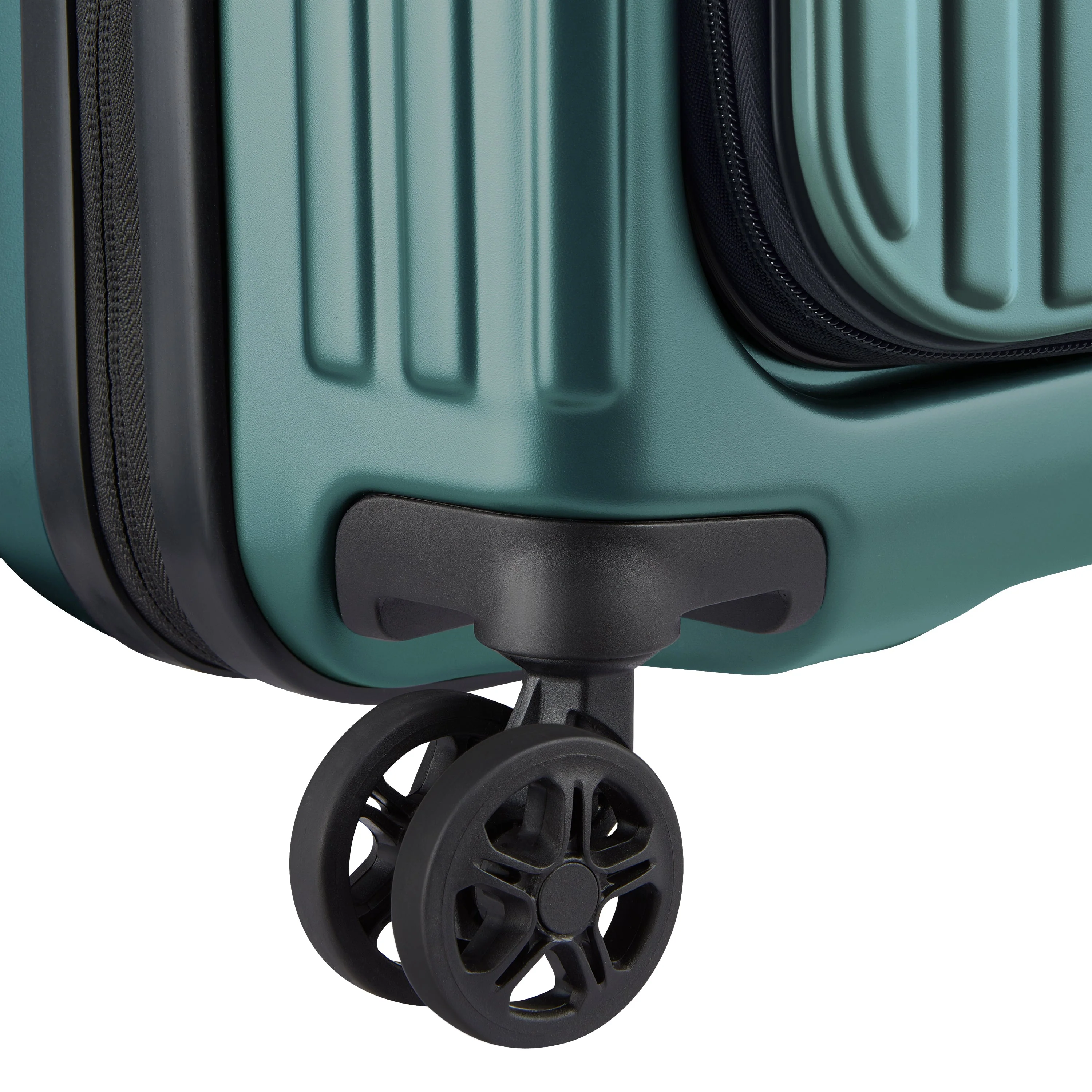 SECURITIME ZIP | Cabine Koffer Uitbreidbaar 55 CM DIEPGROENE