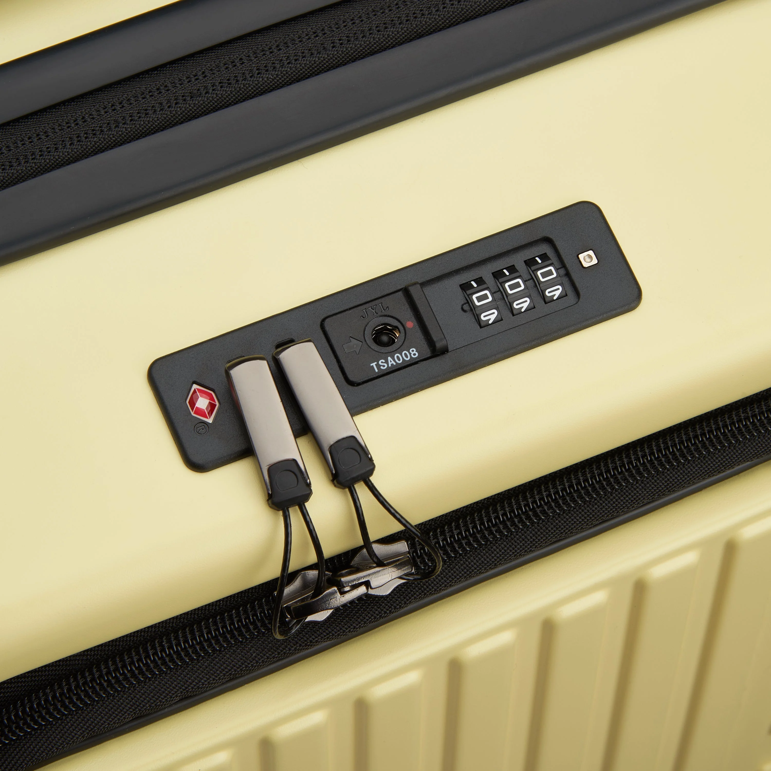 SECURITIME ZIP | Cabine Koffer Uitbreidbaar 55 CM LICHTGELE