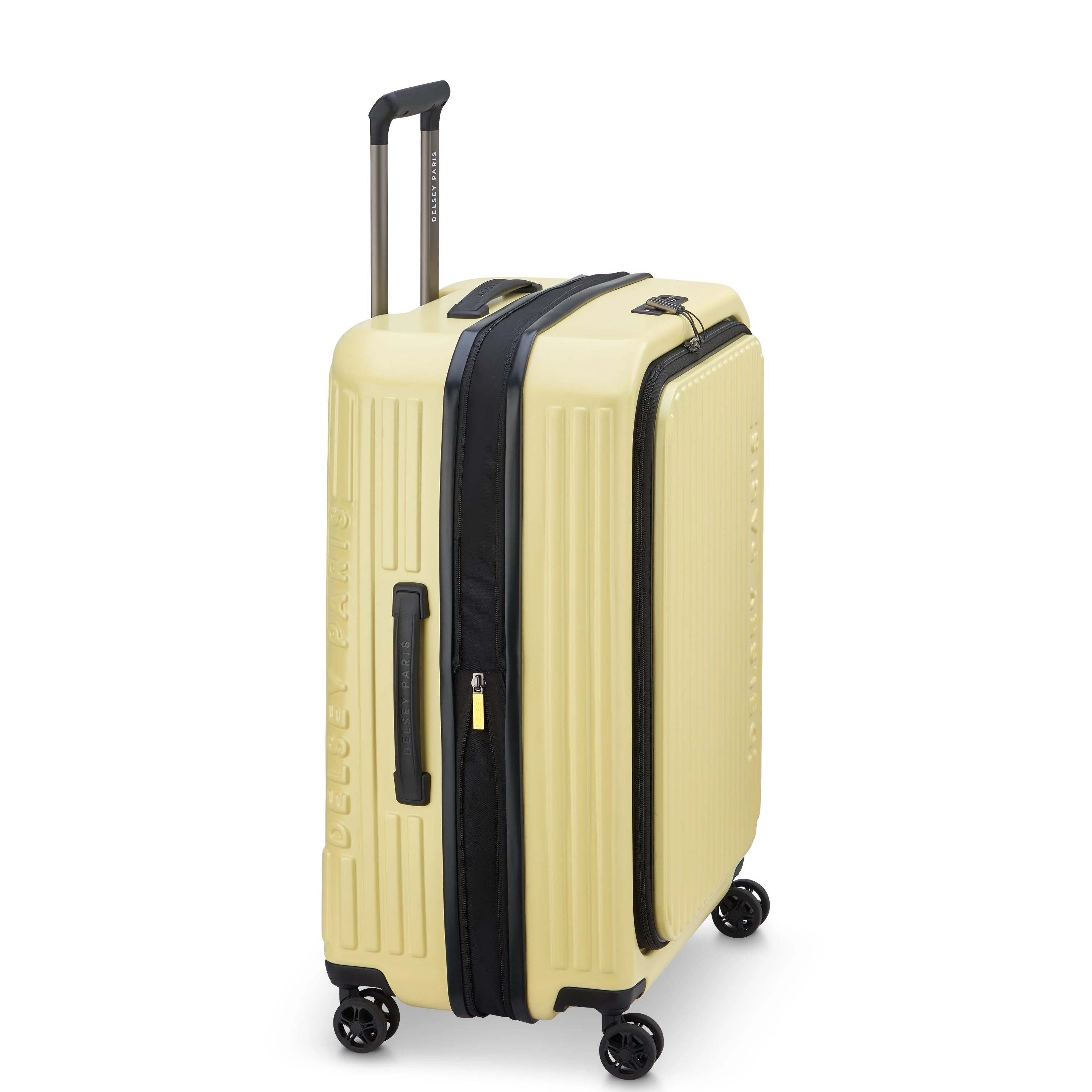 SECURITIME ZIP | Cabine Koffer Uitbreidbaar 55 CM LICHTGELE