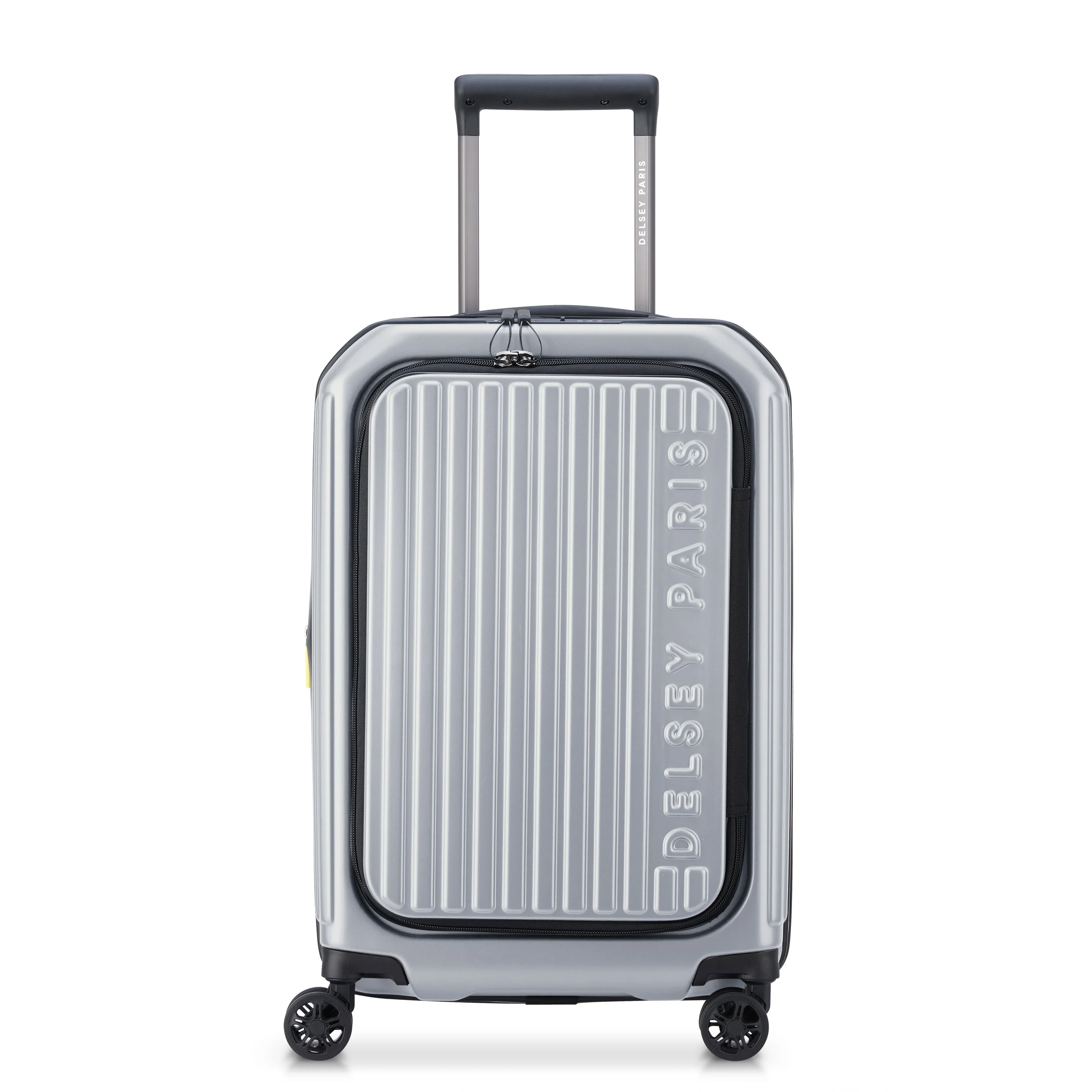 SECURITIME ZIP | Cabine Koffer Uitbreidbaar 55 CM ZILVER