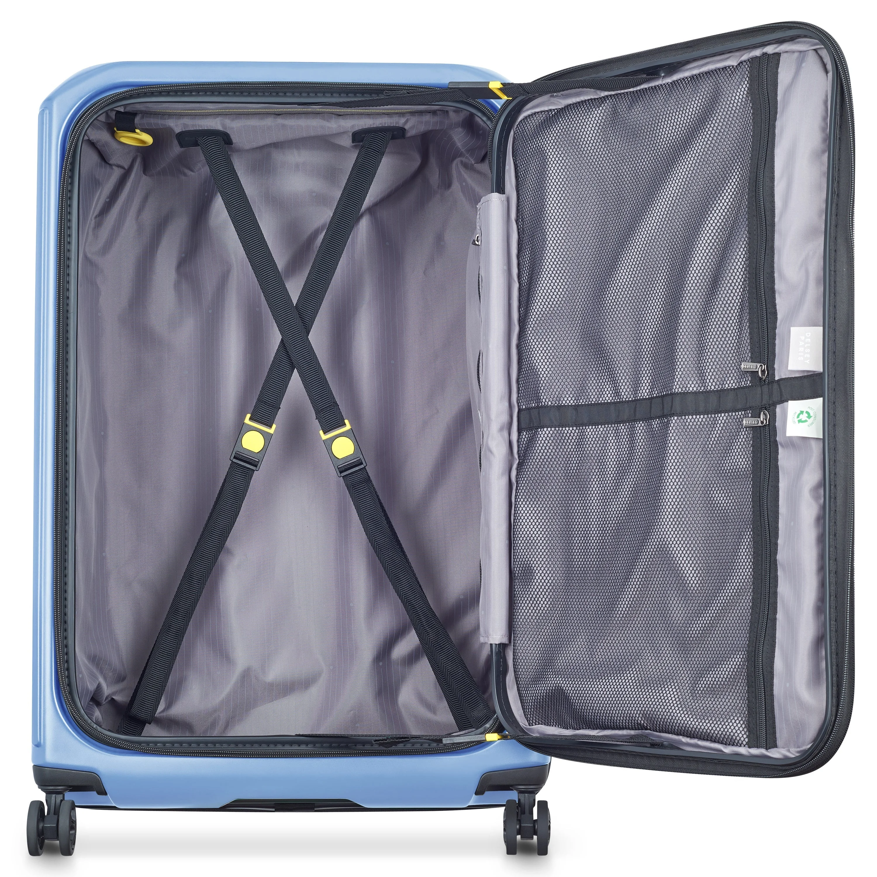 SECURITIME ZIP | Check-in Large Koffer Uitbreidbaar 75.5 CM LAVENDEL BLAUW