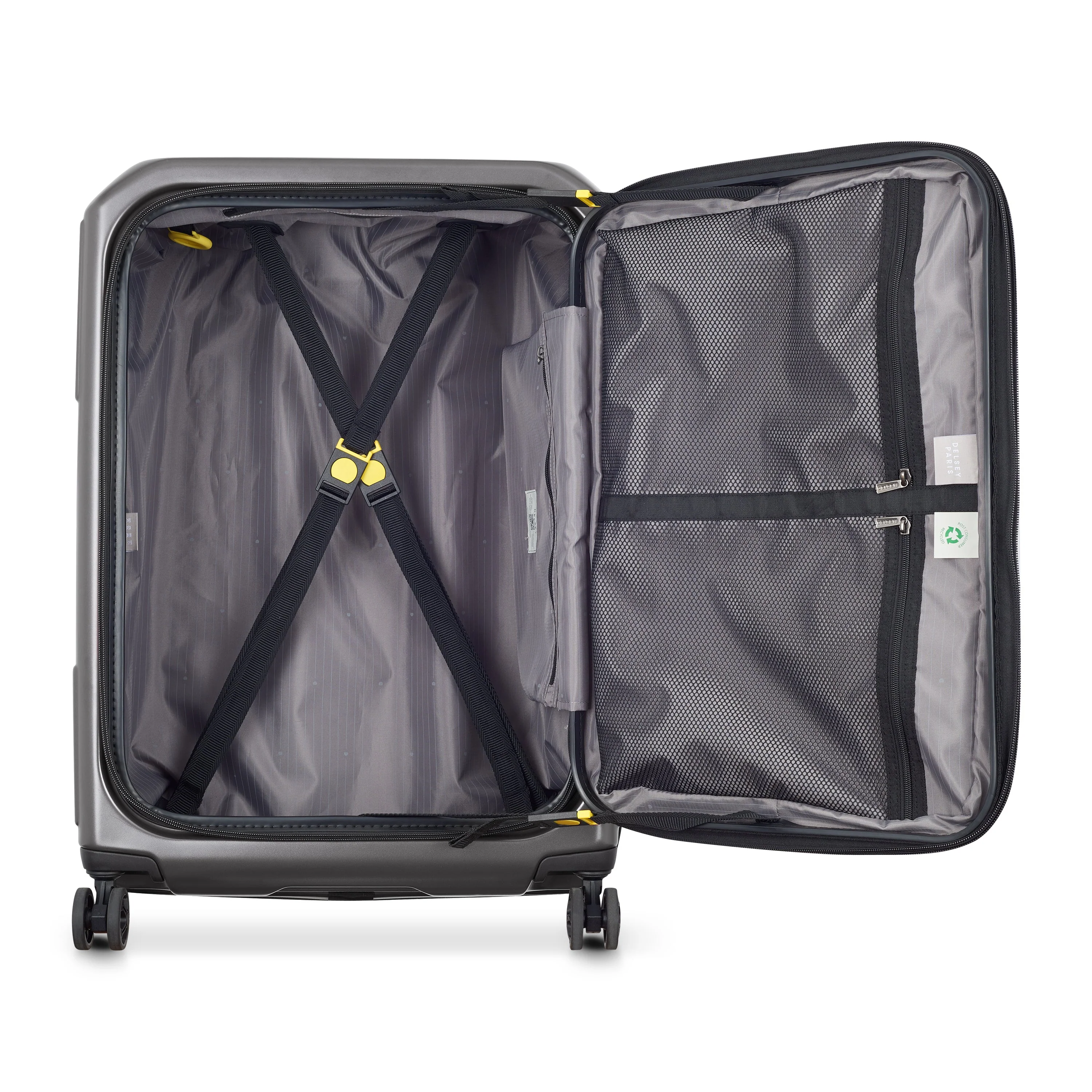 SECURITIME ZIP | Check-in Medium Koffer Uitbreidbaar 65.5 CM ANTHRACIETGRIJS