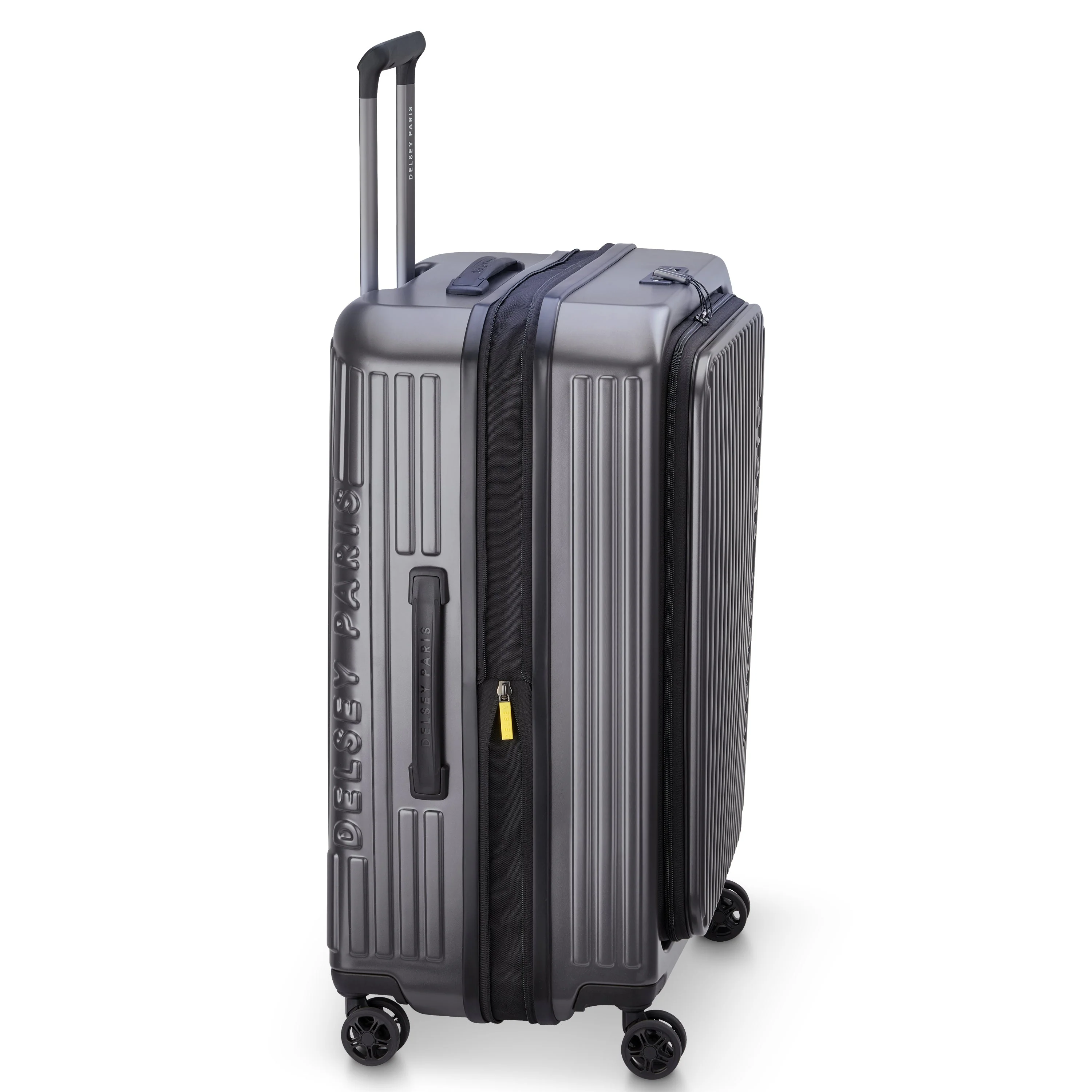 SECURITIME ZIP | Check-in Medium Koffer Uitbreidbaar 65.5 CM ANTHRACIETGRIJS