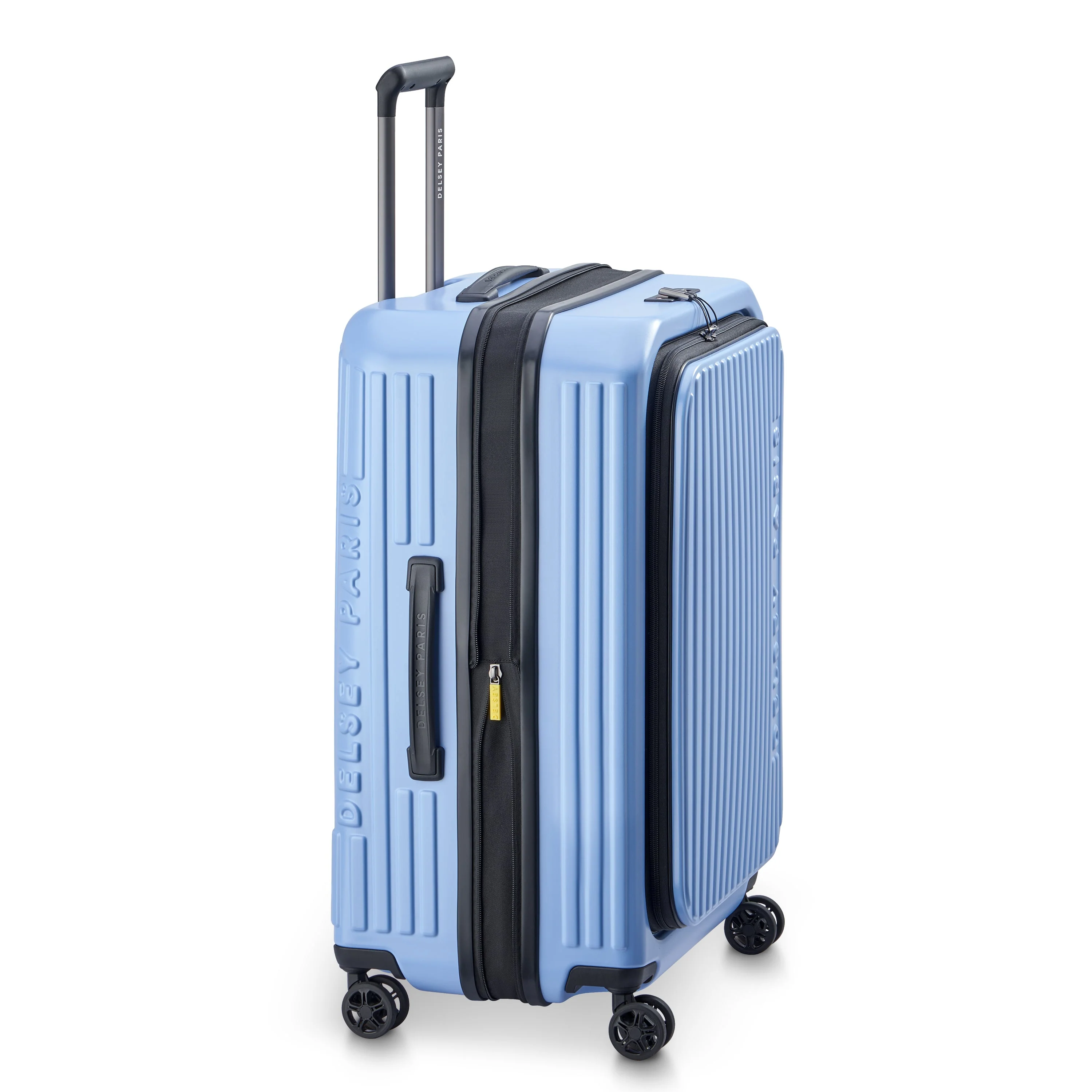 SECURITIME ZIP | Check-in Medium Koffer Uitbreidbaar 65.5 CM LAVENDEL BLAUW