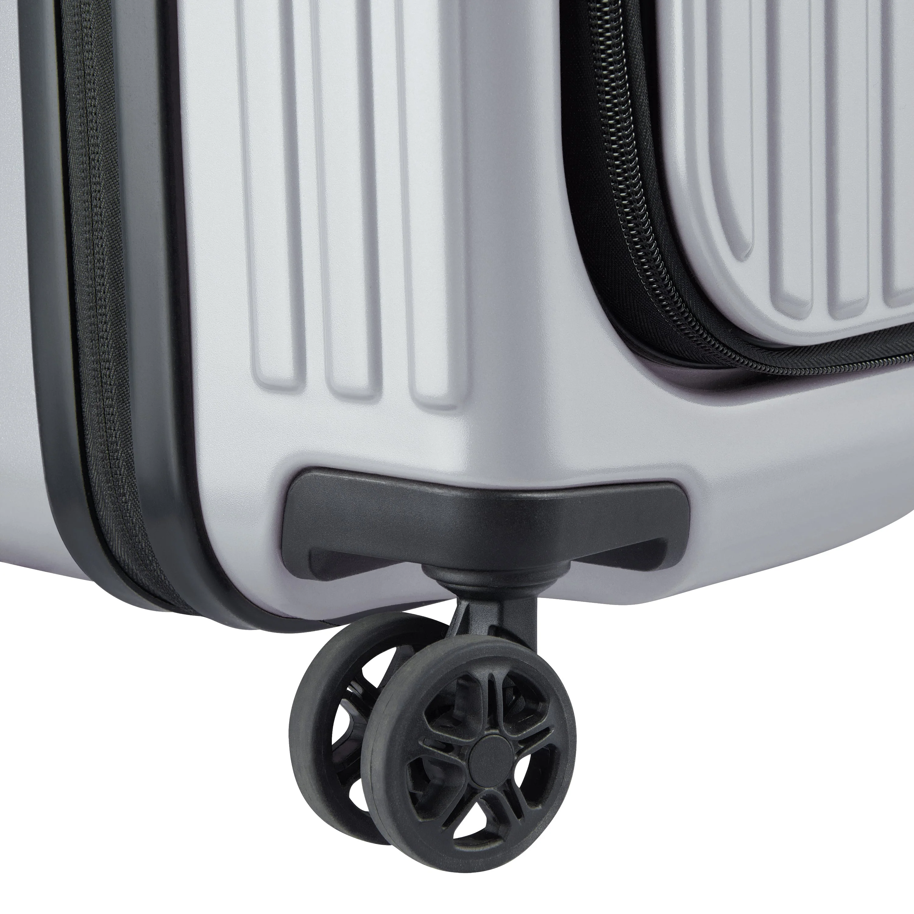 SECURITIME ZIP | Check-in Medium Koffer Uitbreidbaar 65.5 CM ZILVER